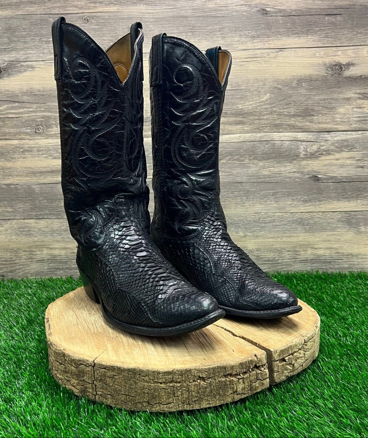 Snakeskin boots