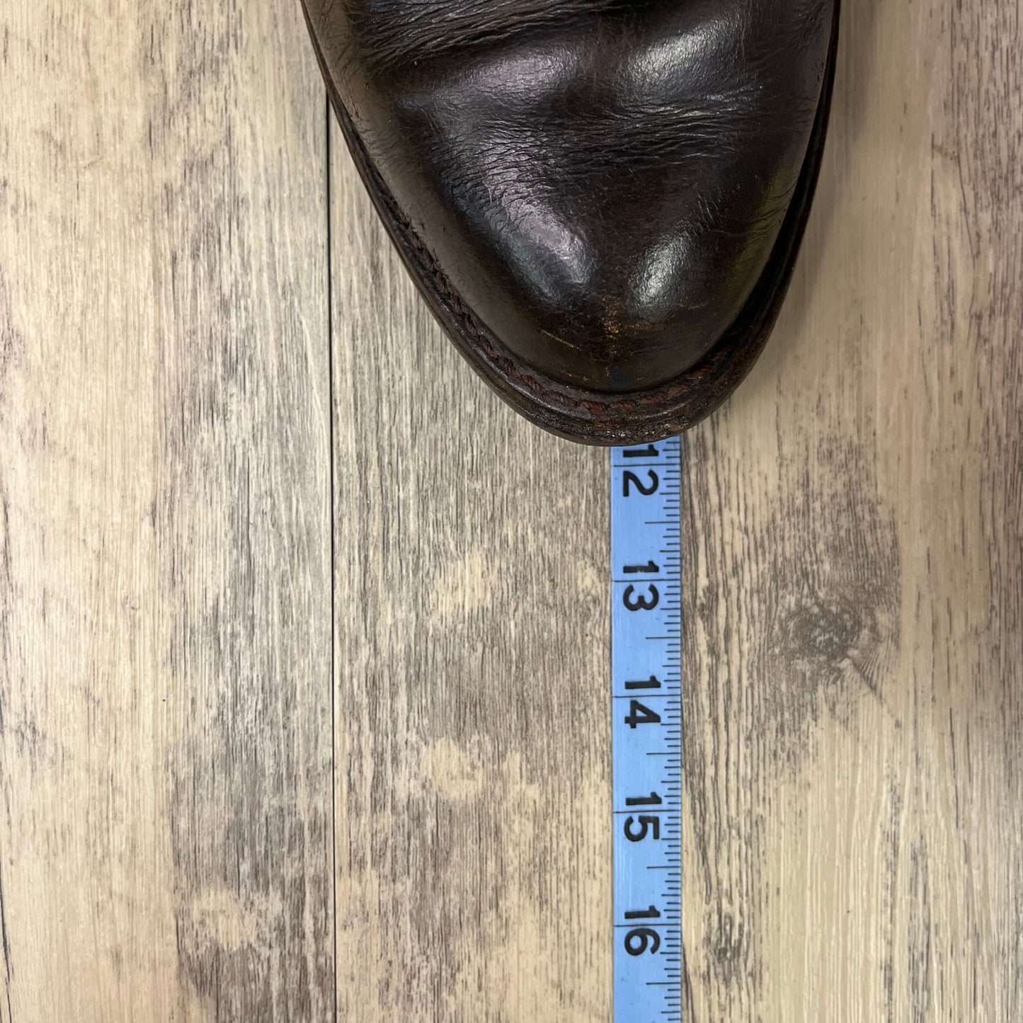 Unknown Men - Size 9.5D - Vintage Dark Brown Pull On Cowboy Boots Style 599