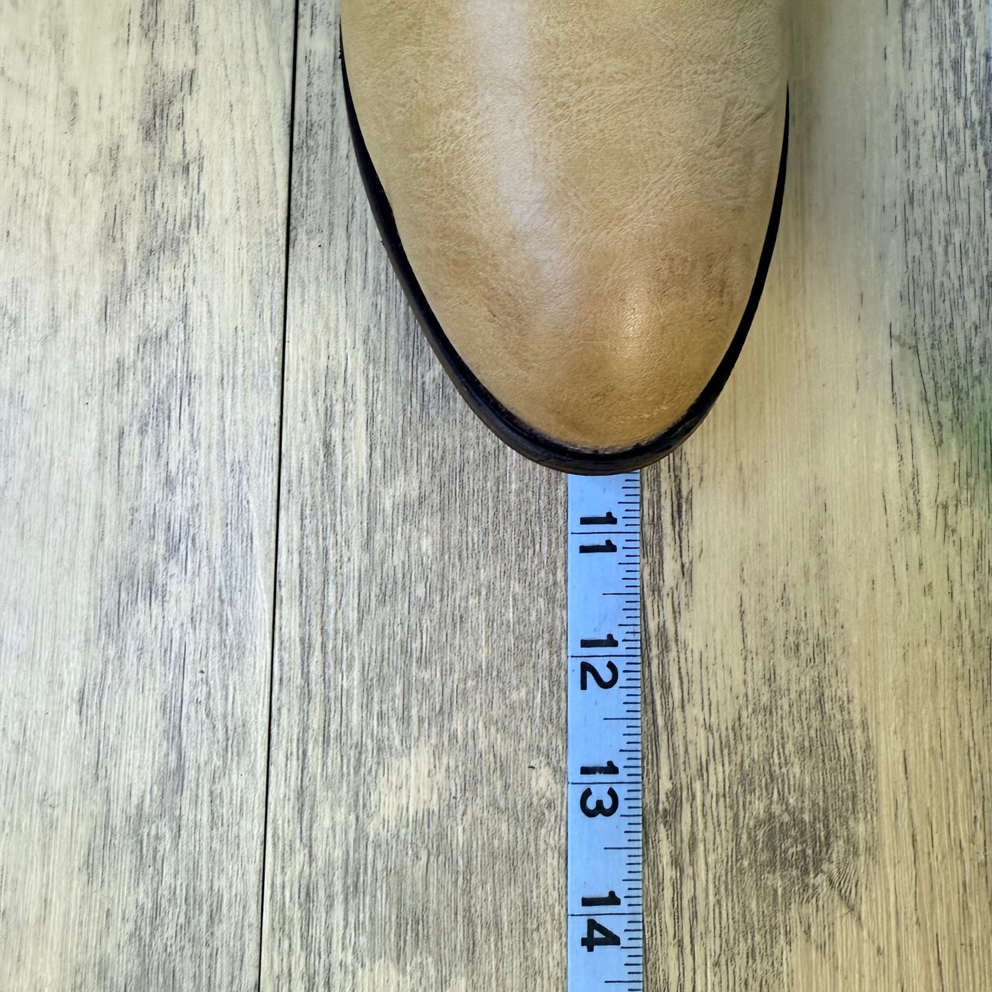 Pierre Dumas Women - Size 9 - Tan Ankle Zipper Belt Boots