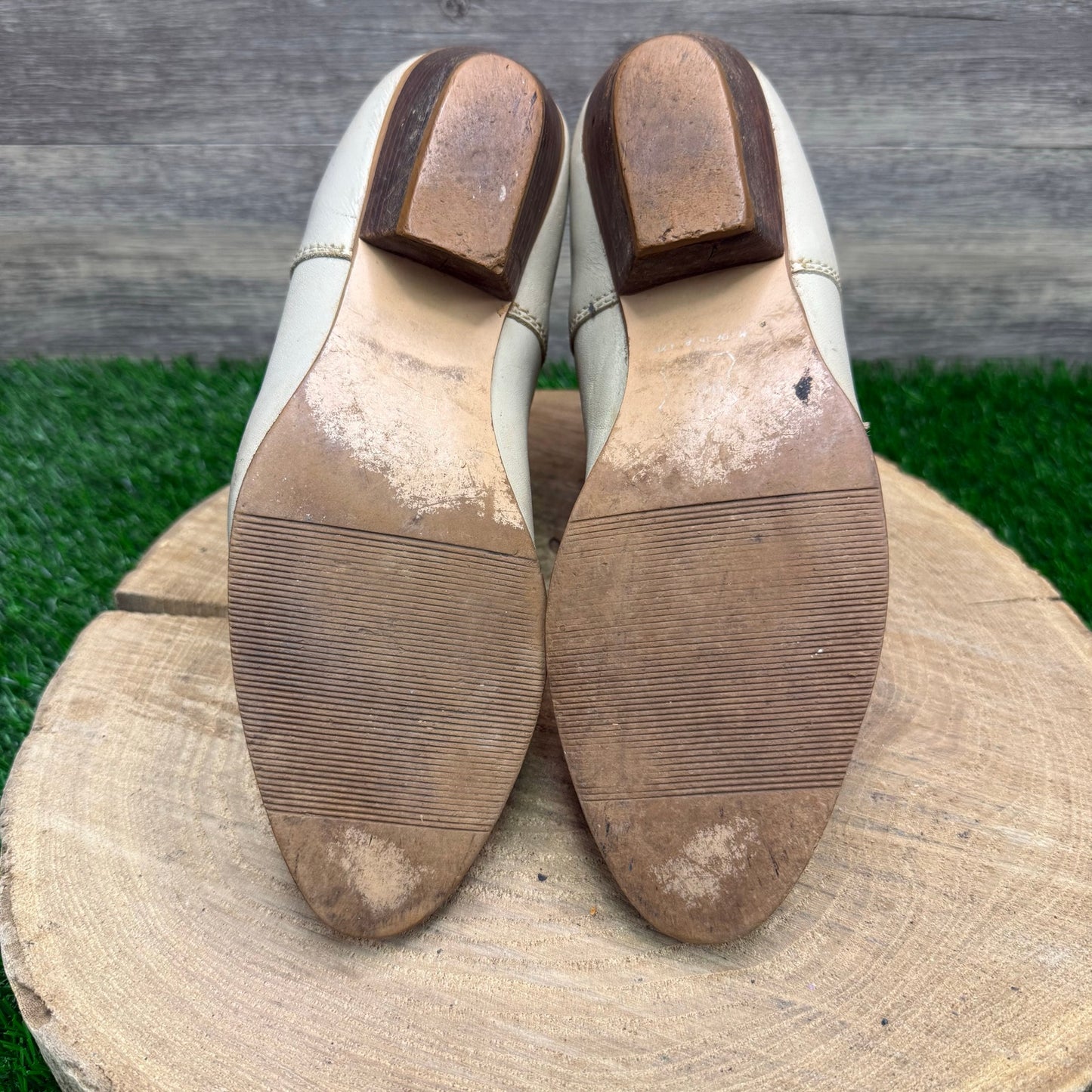 West 31st Women - Size 9 - Vintage Bone Studded Ankle Boots