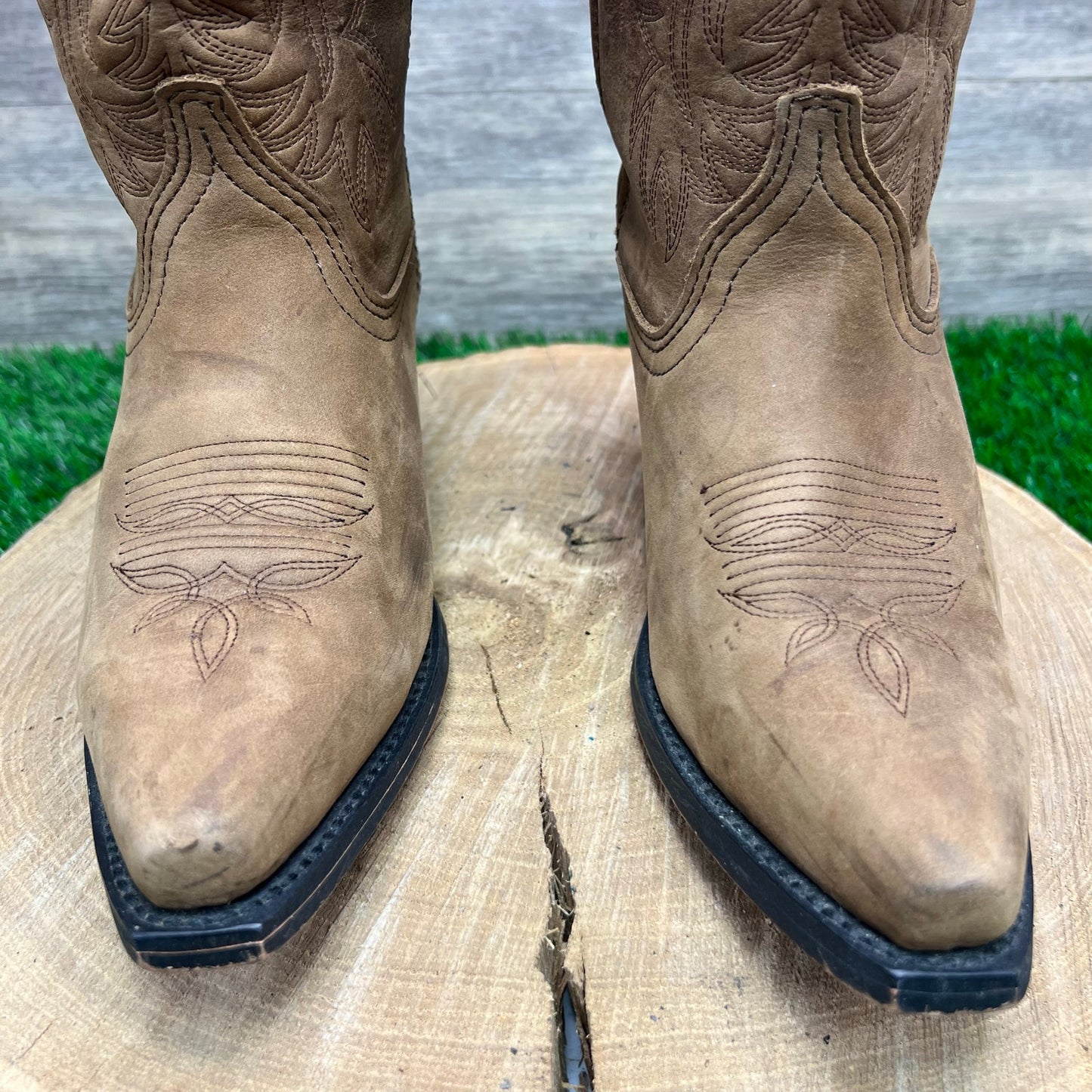 Masterson Women - Size 7M - Brown Snip Toe Cowboy Boots RB3432