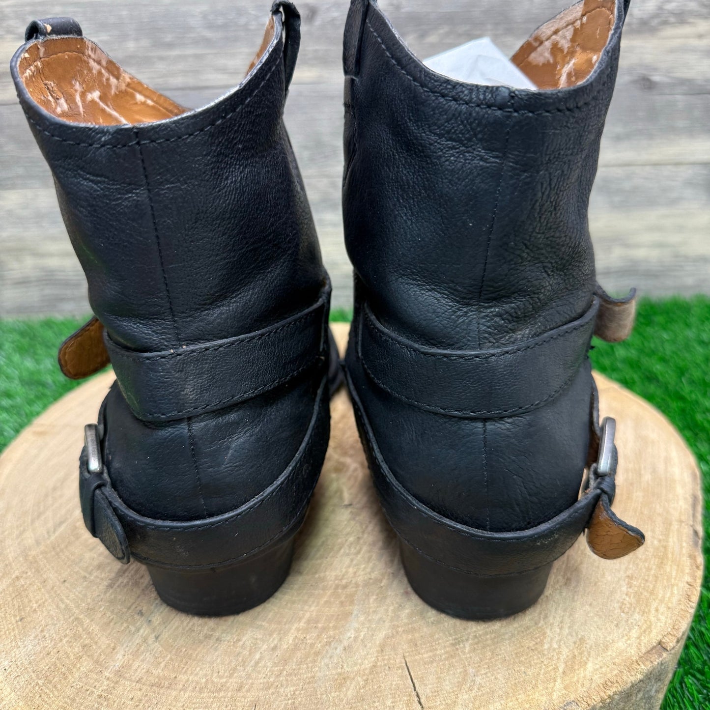 Nine West Women - Size 9M - Black Harness Ankle Boots Style 0913