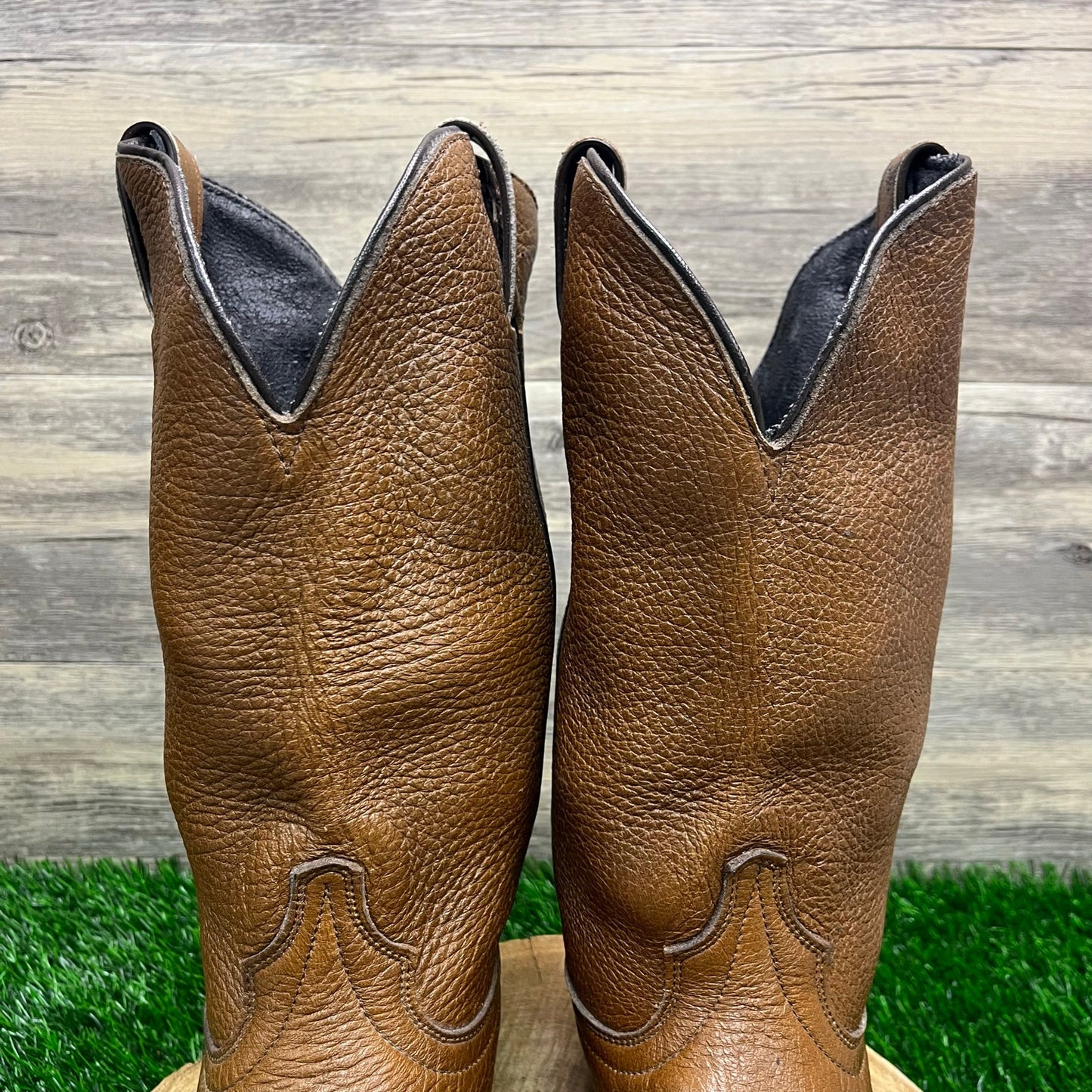 Laredo Men - Size 10.5D - Tan Soft Leather Cowboy Boots Style 6854