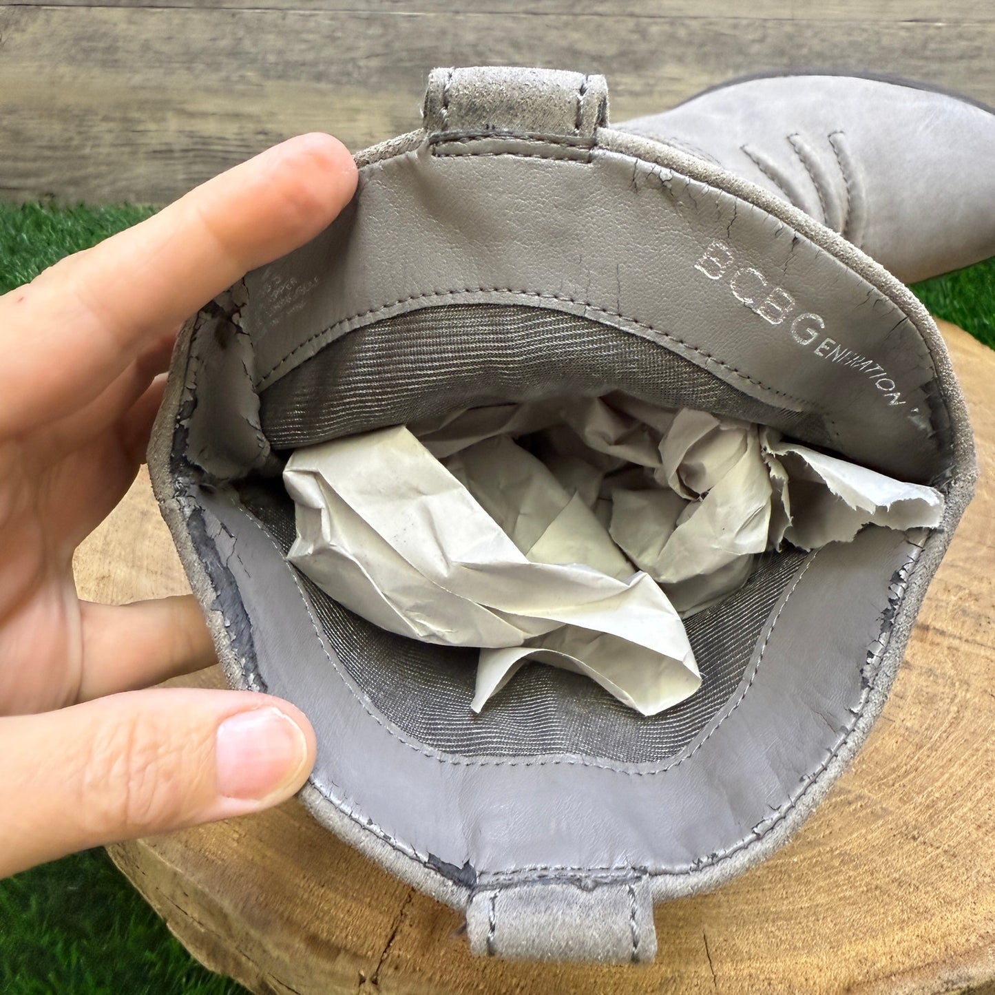 BCB Generation Women - Size 8.5B - Gray Suede Boots Style Holland