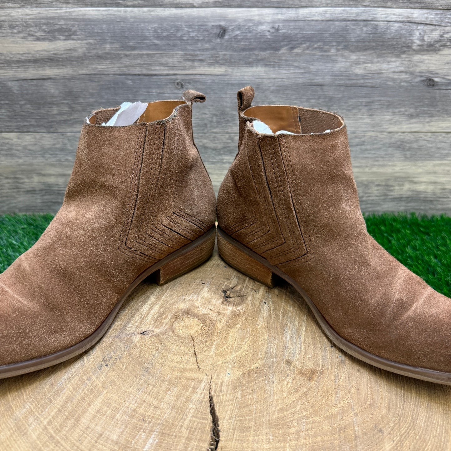 Korks Women - Size 7.5M - Tan Suede Ankle Boots Style CBFF19