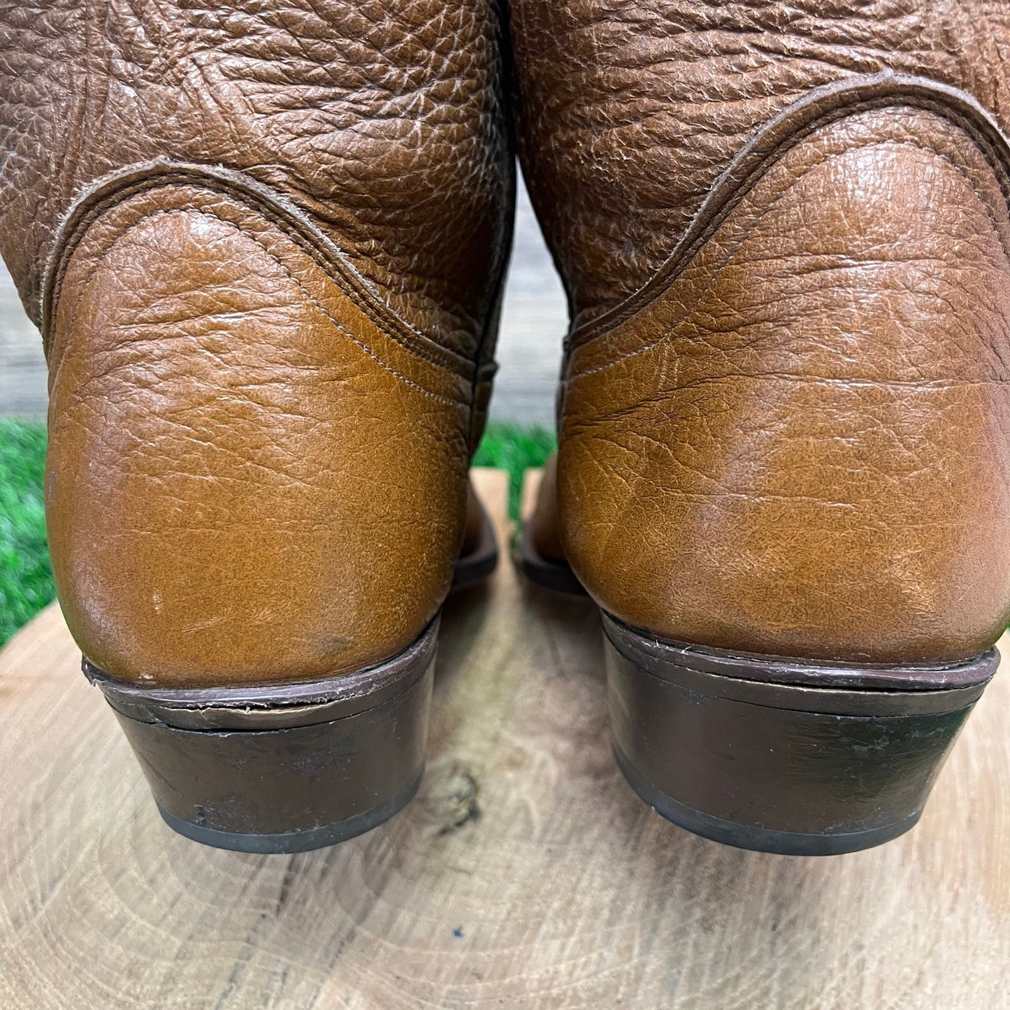 Laredo Men - Size 10.5D - Tan Soft Leather Cowboy Boots Style 6854