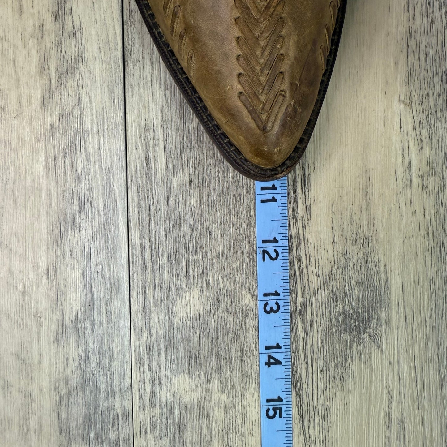 Zodiac Women - Size 9 - Vintage Tan Whip Stitch Cowboy Boots
