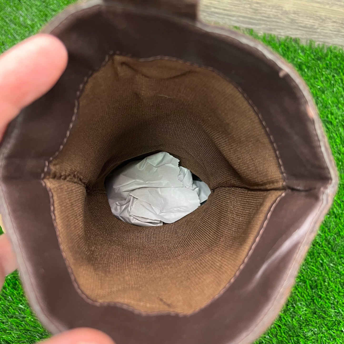 Pierre Dumas Women - Size 6.5 - Brown Soft Faux Leather Cowboy Boots