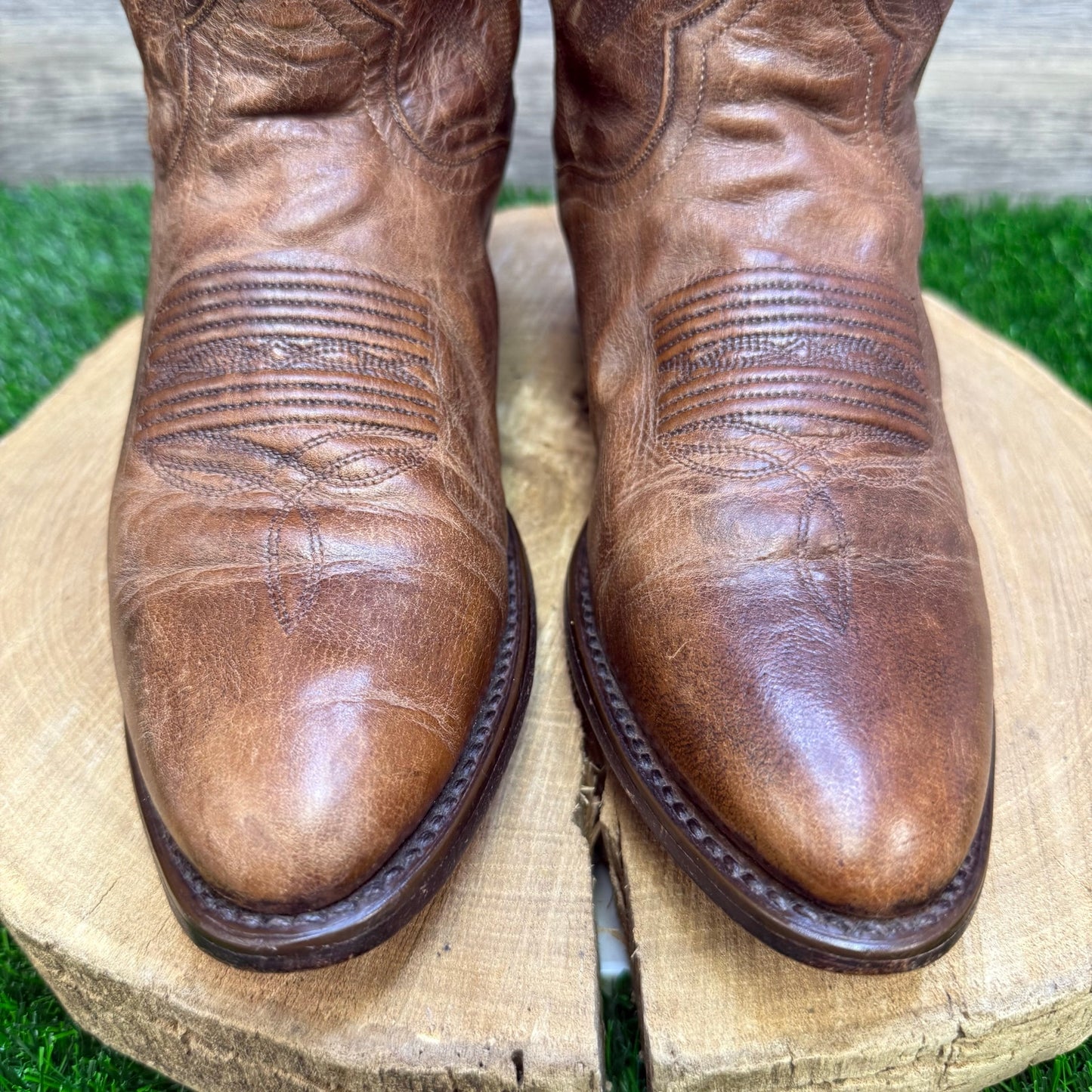 Dan Post Men - Size 8R - Tan Cowboy Boots Style DP2209