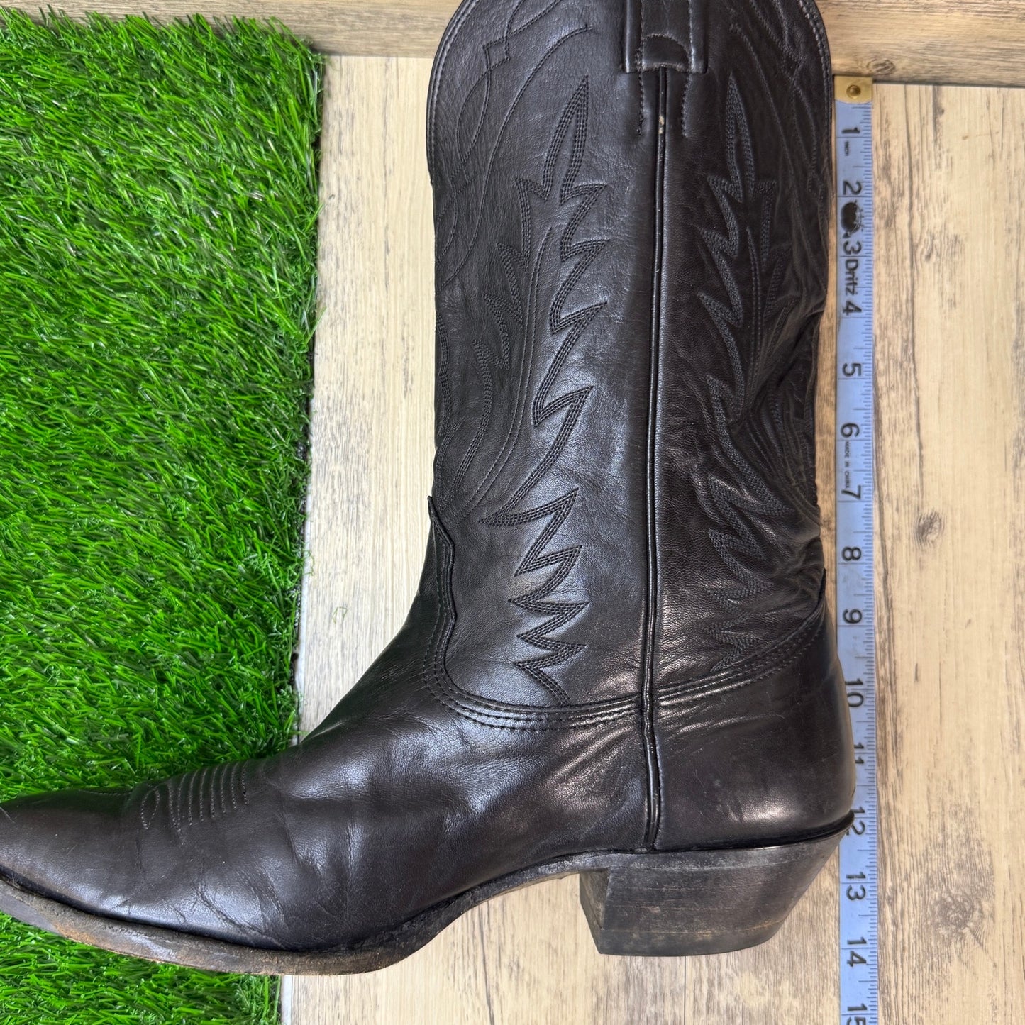 Unknown Men - Size 10EE - Black Western Cowboy Boots Style 39334