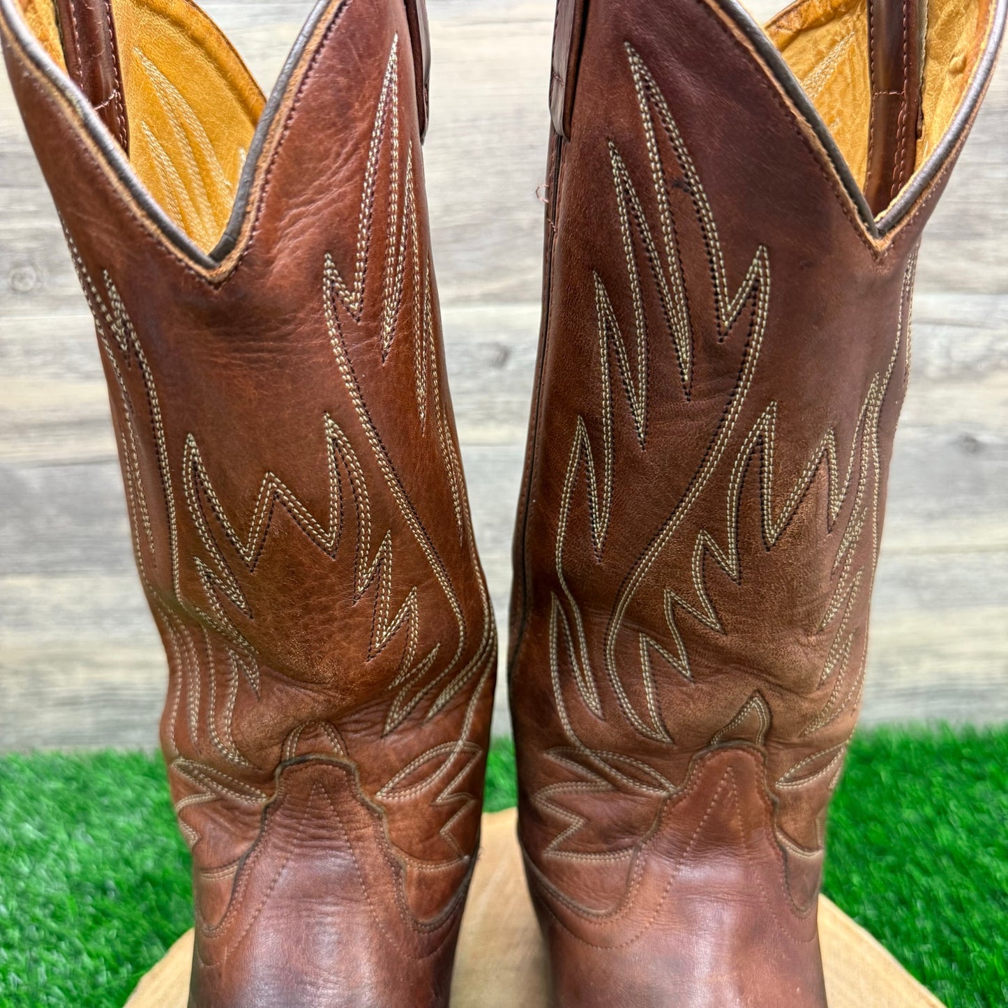 Old West Men - Size 8D - Brown Cowboy Boots Style WBM8051
