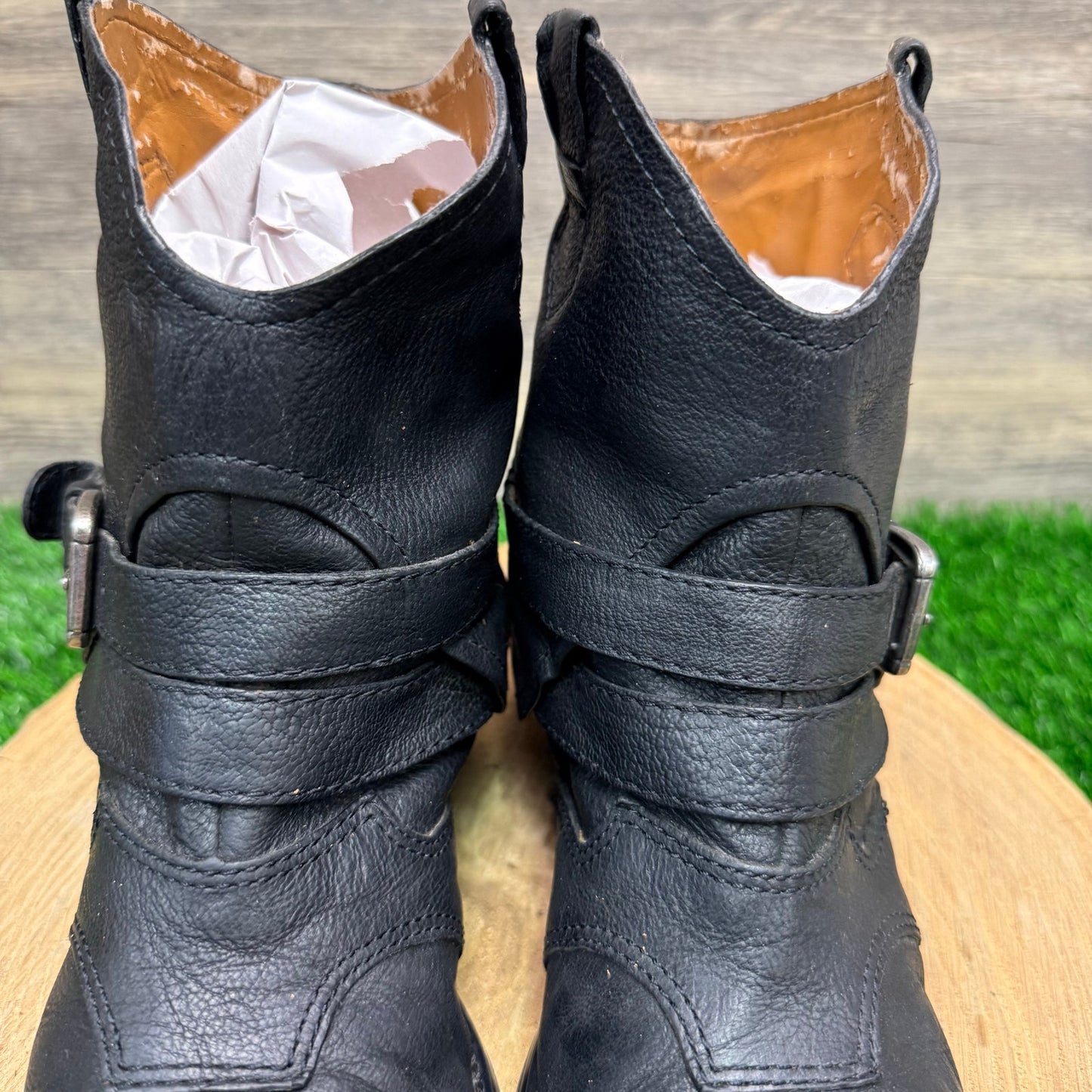 Nine West Women - Size 9M - Black Harness Ankle Boots Style 0913