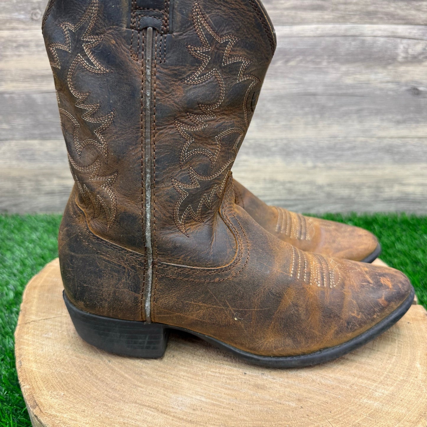 Ariat Youth - Size 4 - Brown Cowboy Boots Style 10001825