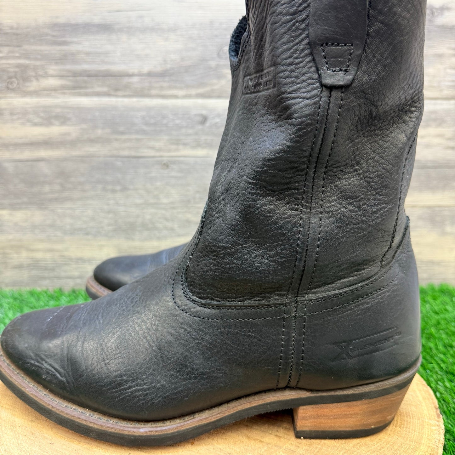 Xelement Men - Size 11 - Black Short Shaft Soft Leather Boots LU1465