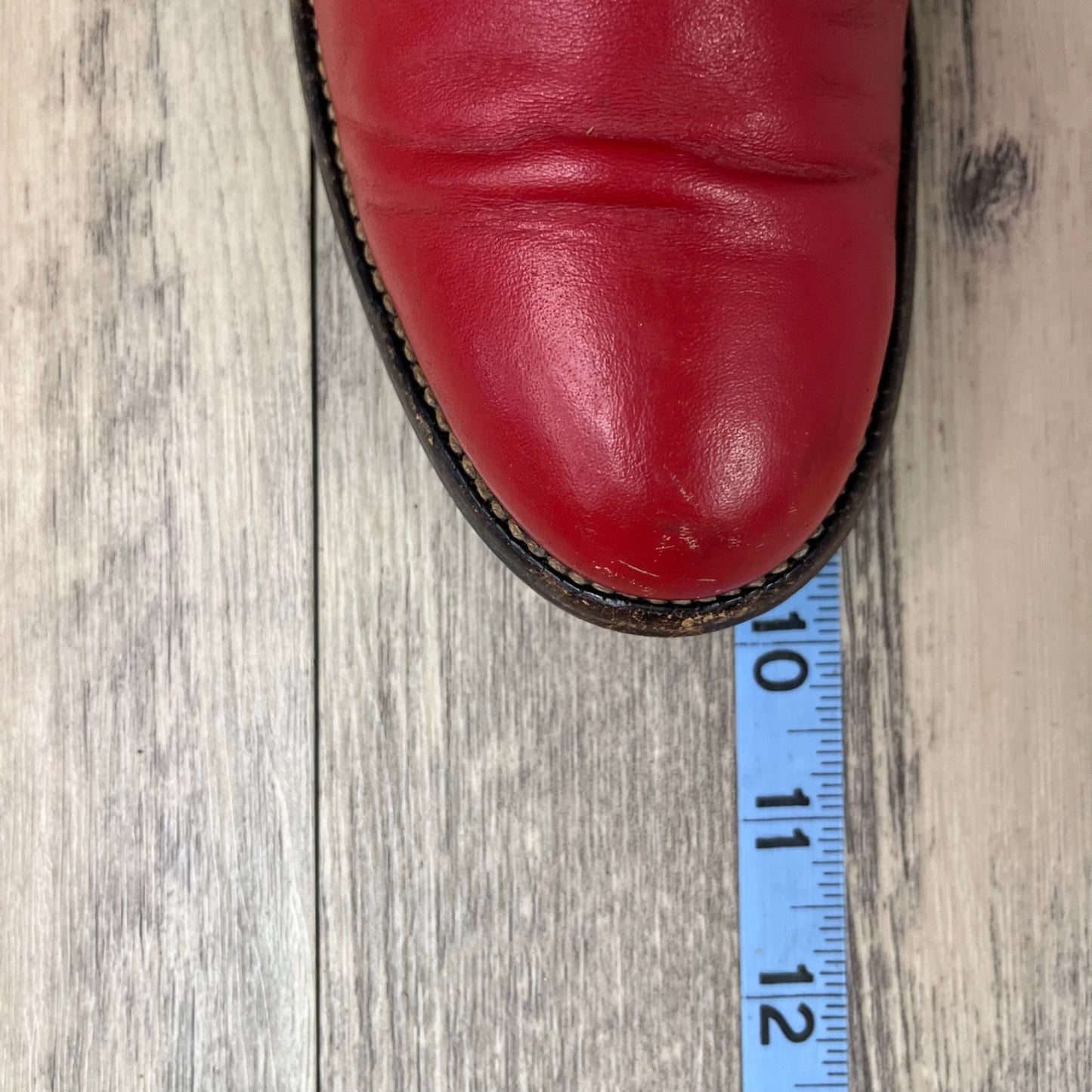 Justin Women - Size 5B - Vintage Red Ropers Cowboy Boots Style L3055