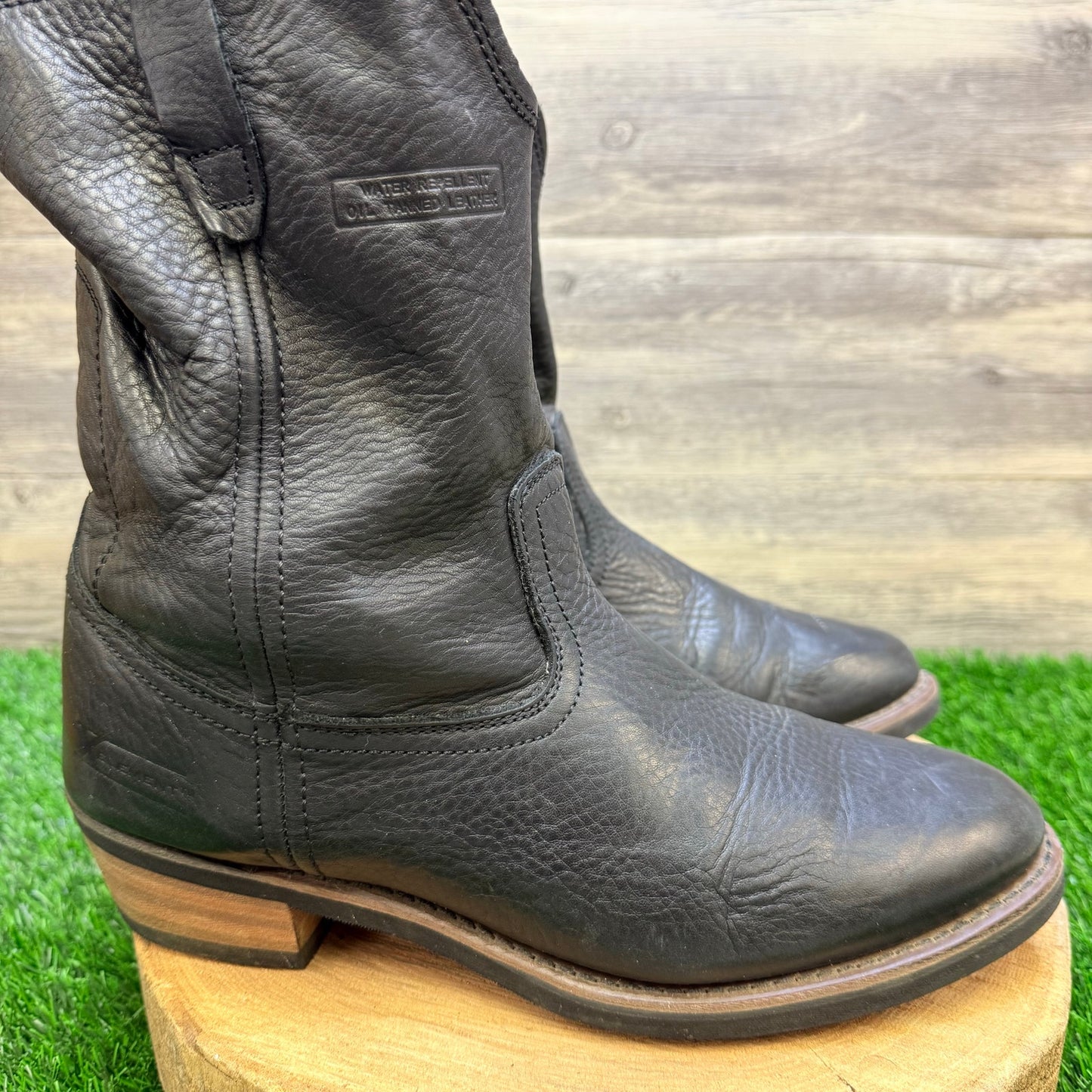Xelement Men - Size 11 - Black Short Shaft Soft Leather Boots LU1465