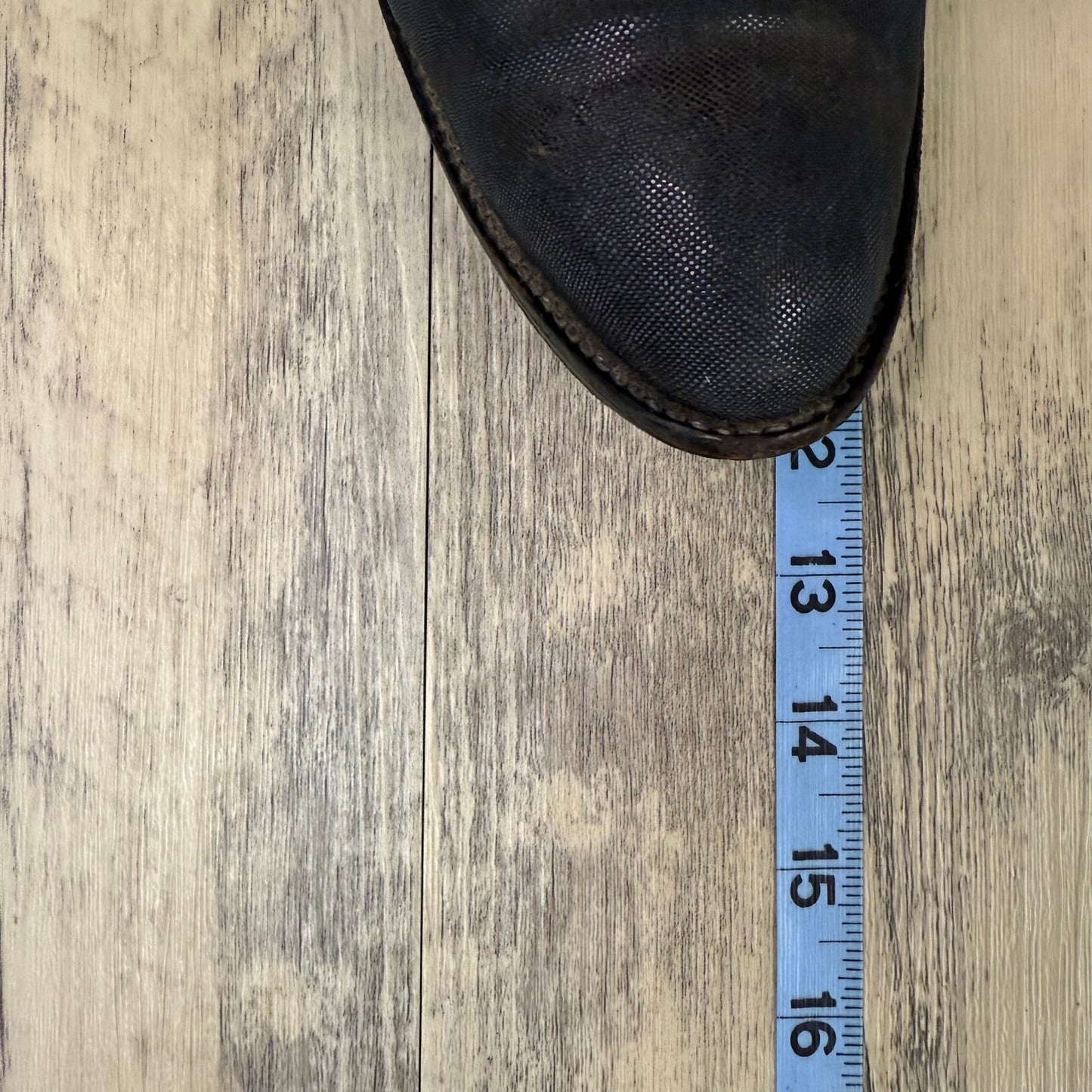 Nocona Men - Size 12B - Vintage Black Exotic Skin Cowboy Boots Style 2501 37 403