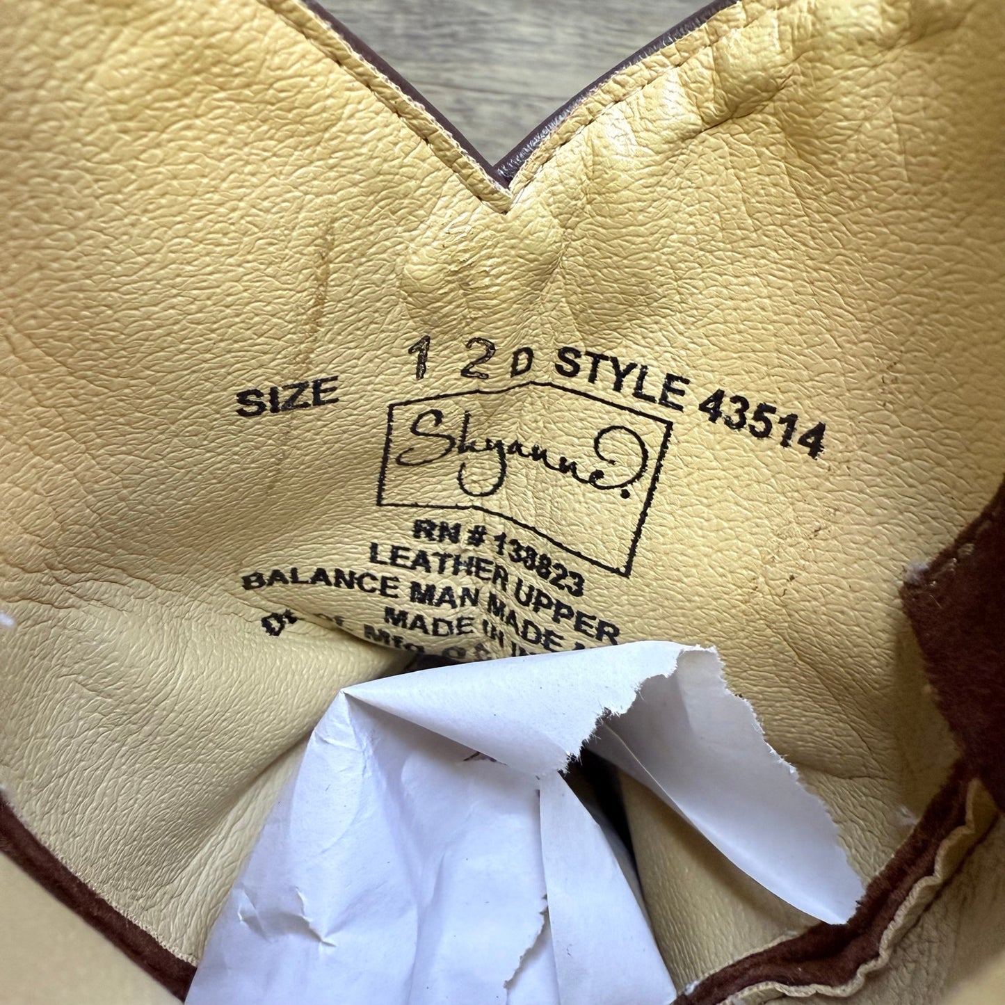 Shyanne Youth - Size 12D - Brown Fringe Cowboy Boots 43514