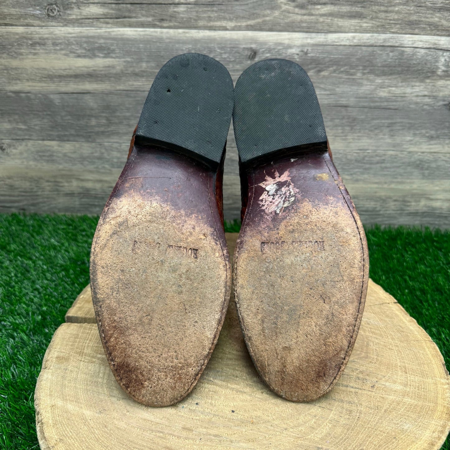 Rogers Boots Men - Size 9 - Copper Gator Skin Cowboy Boots Style 838