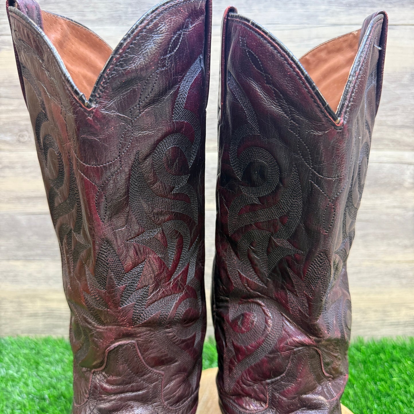 Dan Post Men - Size 9.5EW - Black Cherry Mignon Cowboy Boots Style DP2112