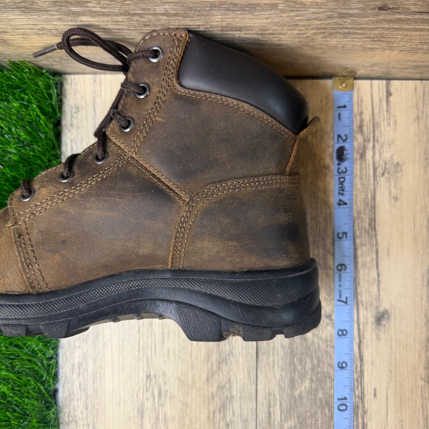 Skechers Women - Size 8.5 - Brown Relaxed Fit Steel Toe Work Boots Style 76561