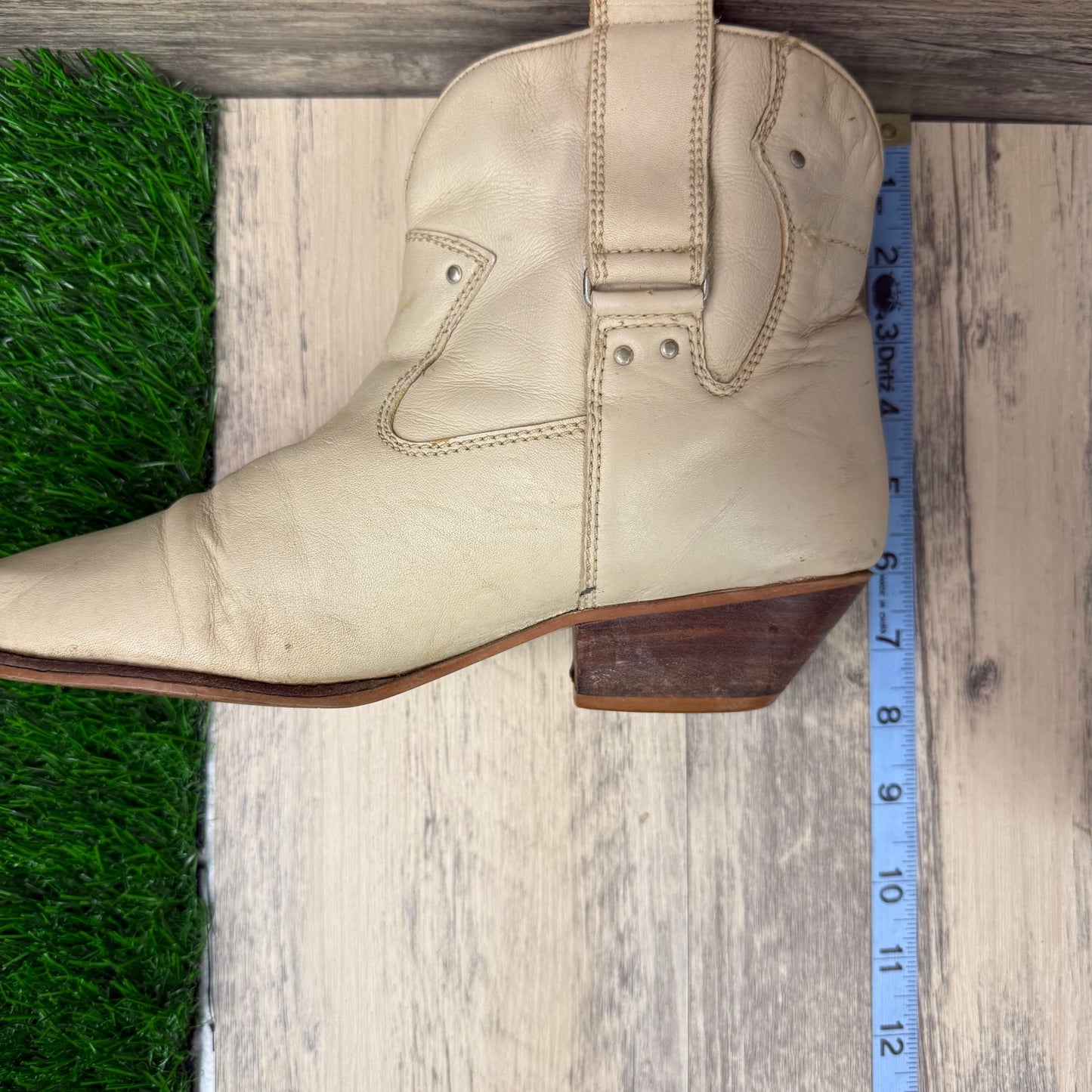 West 31st Women - Size 9 - Vintage Bone Studded Ankle Boots