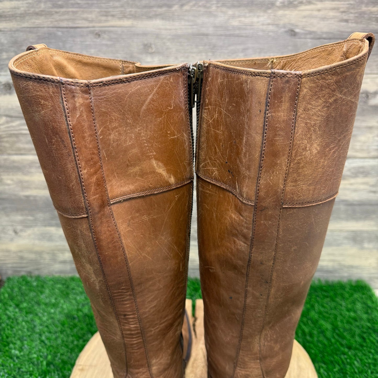 Frye Women - Size 9B - Cognac Jayden Button Riding Boots Melissa 3476095