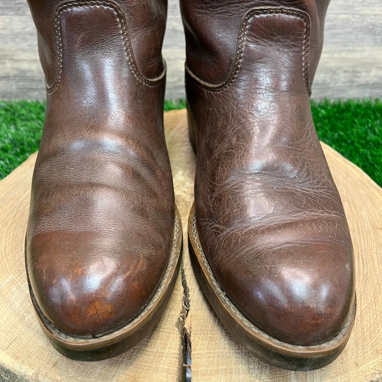 Georgia Boot Men - Size 10.5W - Brown Pull On Cowboy Boots Style G5744