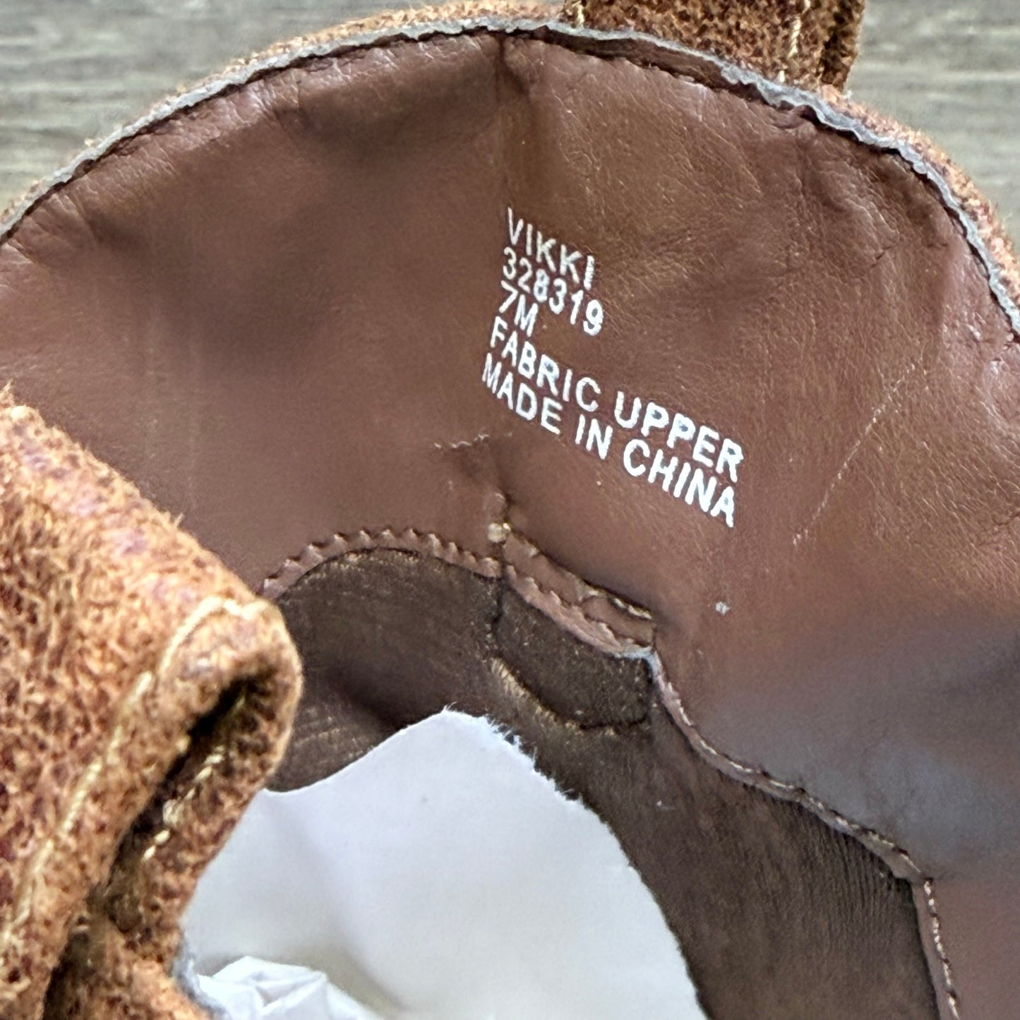 Rampage Women - Size 7M - Brown Faux Cowboy Boots Vikki 328319