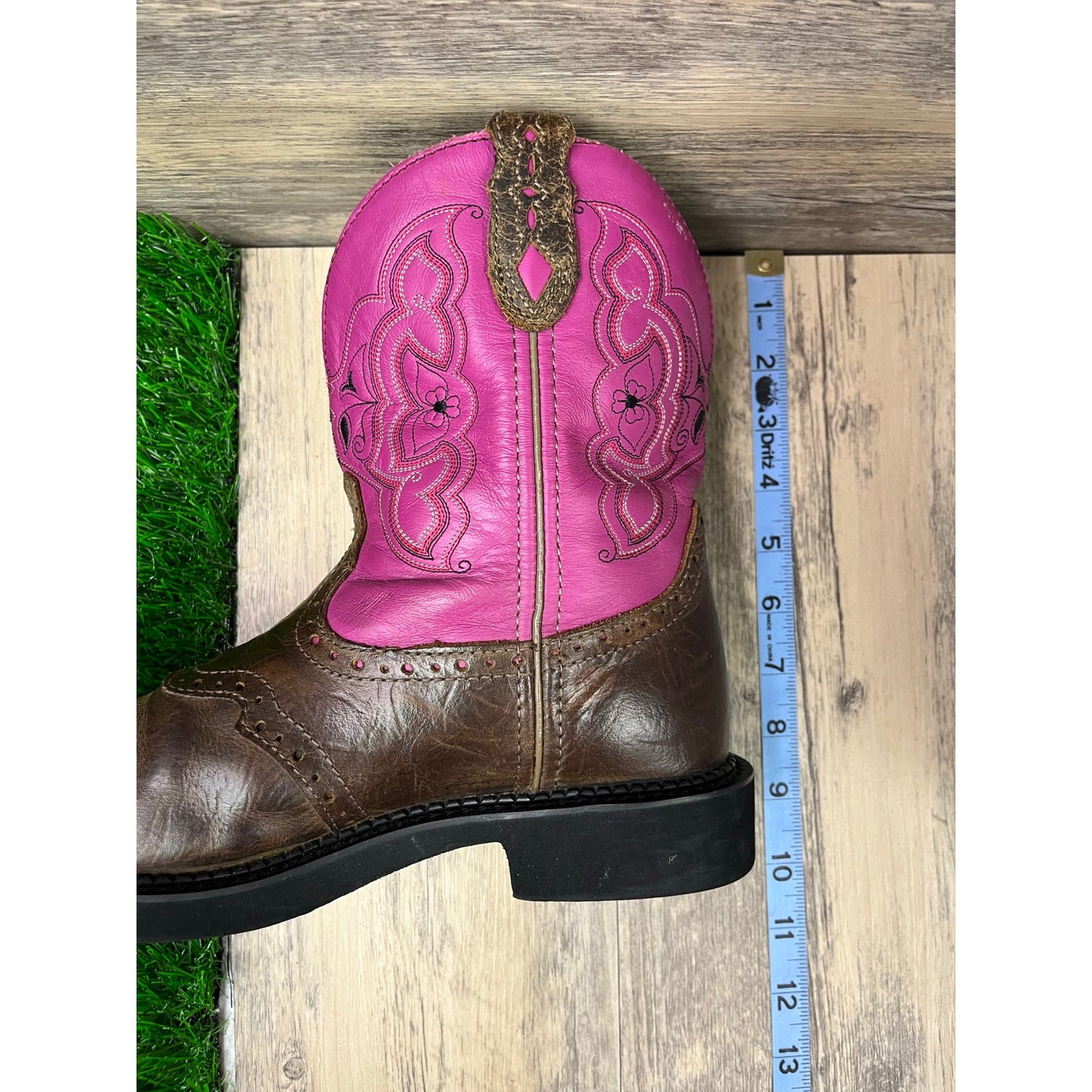 Justin Gypsy Women - Size 9B - Brown/Purple Cowboy Boots Style L9926