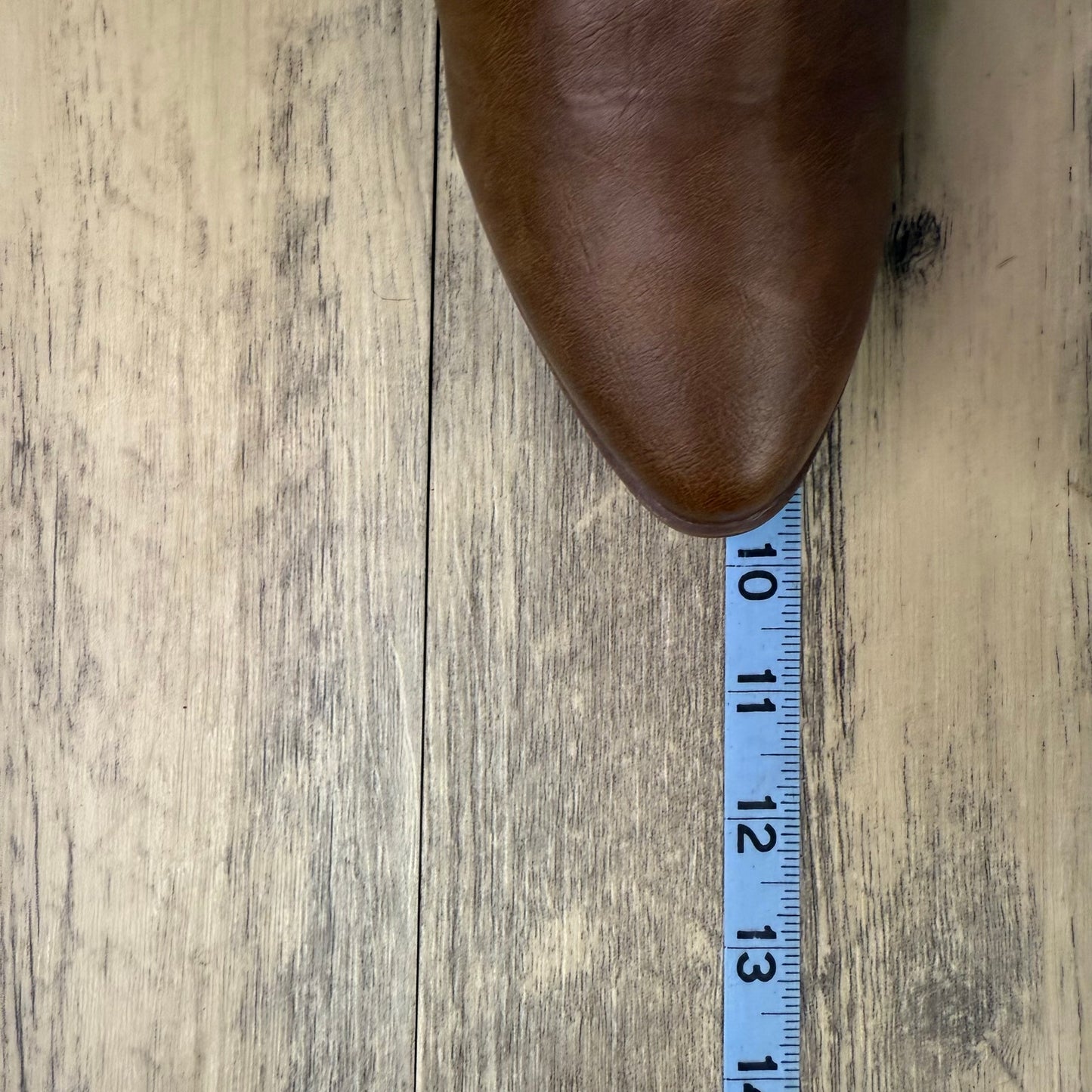 Qupid Women - Size 7.5 - Cognac Faux Leather Cowboy Boots