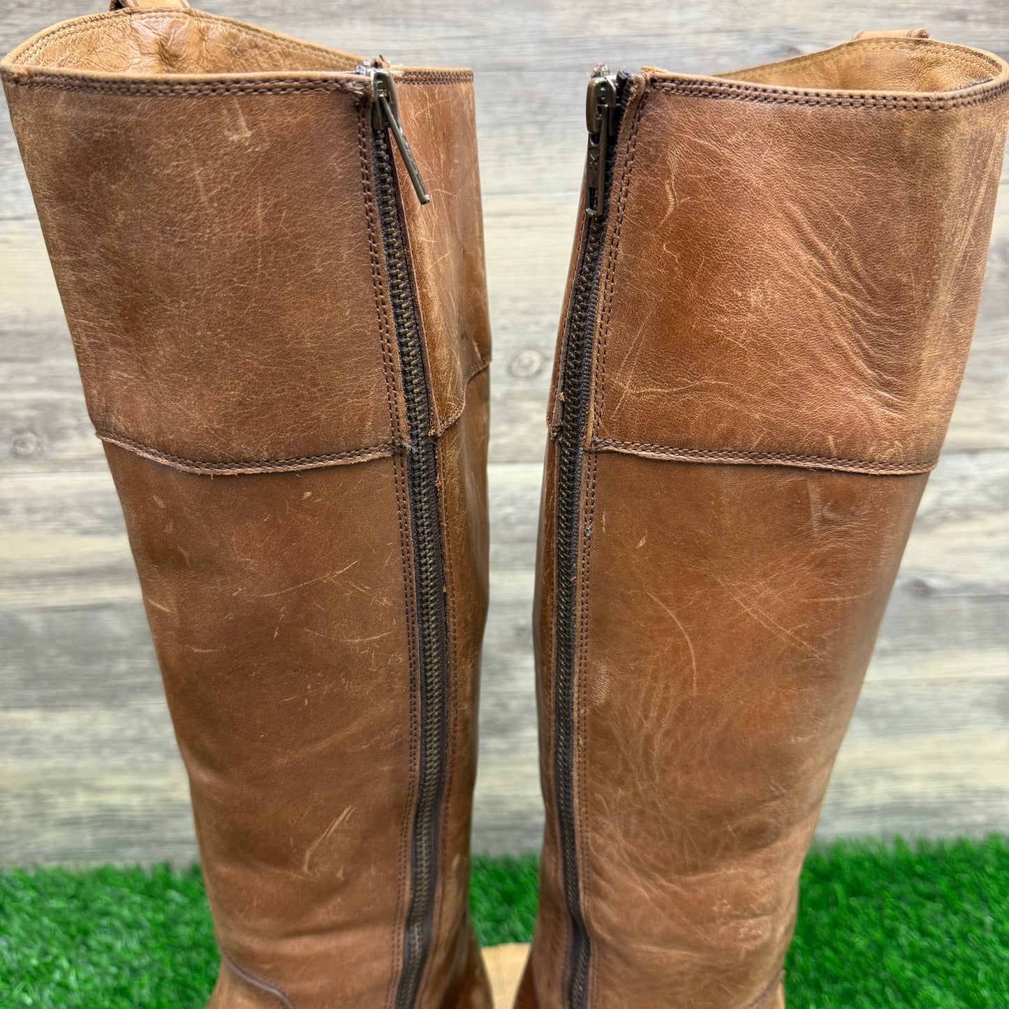 Frye Women - Size 9B - Cognac Jayden Button Riding Boots Melissa 3476095