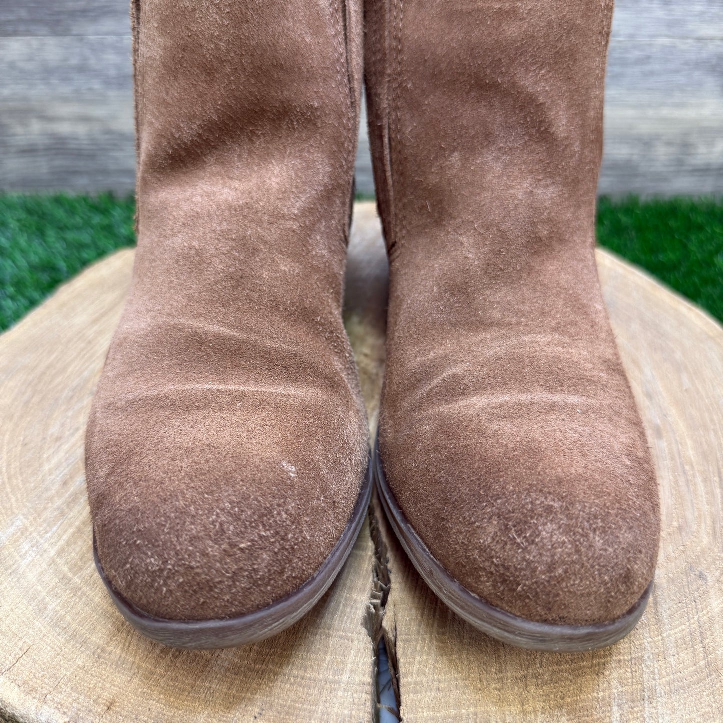 Korks Women - Size 7.5M - Tan Suede Ankle Boots Style CBFF19