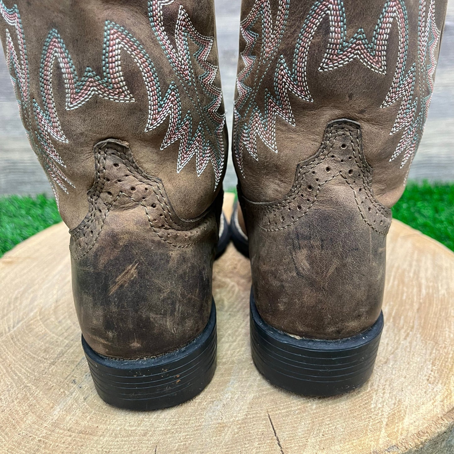 Ariat Women - Size 7B - Brown/Pink Cowboy Boots Style 10001605