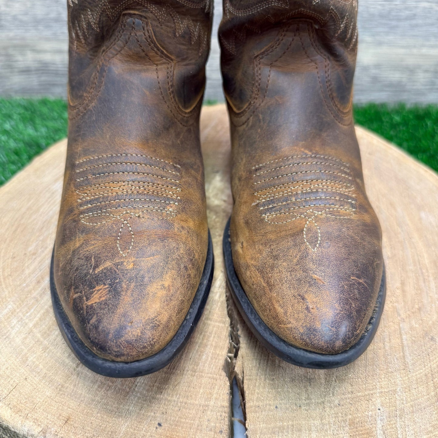 Ariat Youth - Size 4 - Brown Cowboy Boots Style 10001825