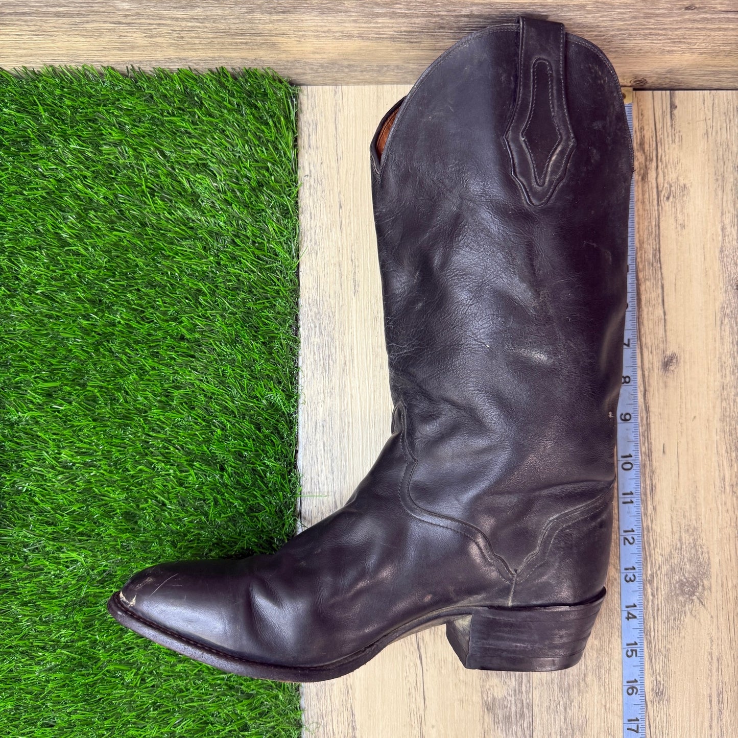 El Dorado Men - Size 10D - Black Western Cowboy Boots