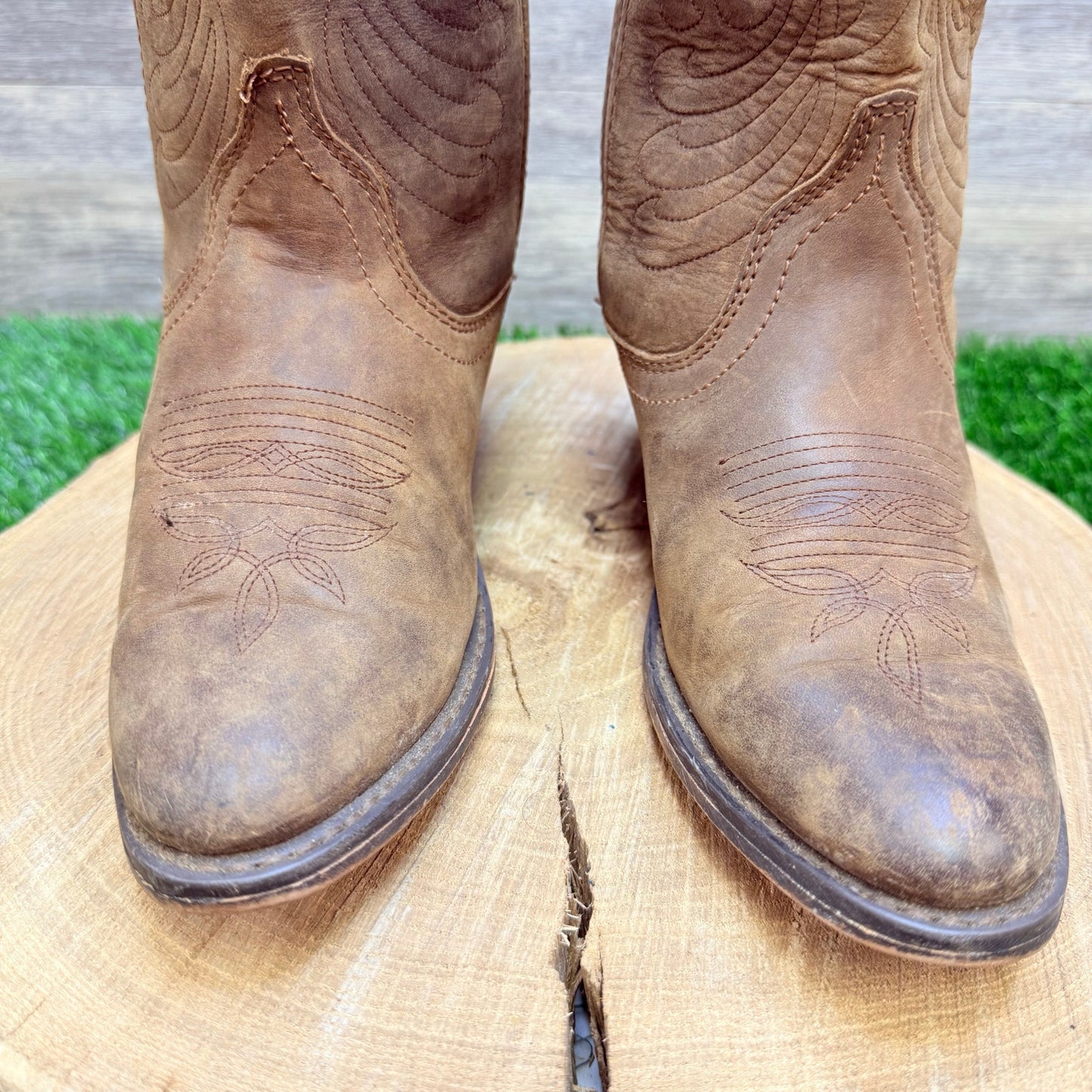 Masterson Women - Size 5M - Brown Cowboy Boots RB7440