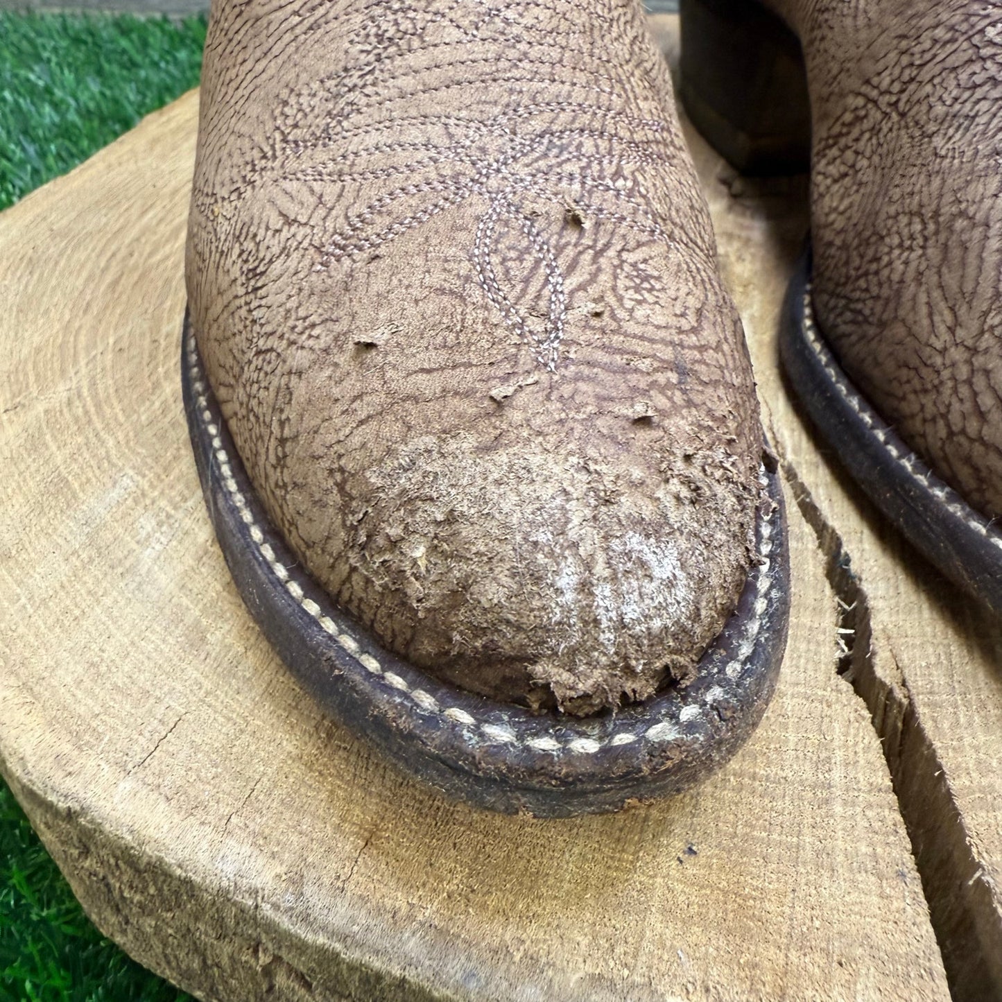 Tony Lama Men - Size 9D - Brown Inca Goat Cowboy Boots Style 6256