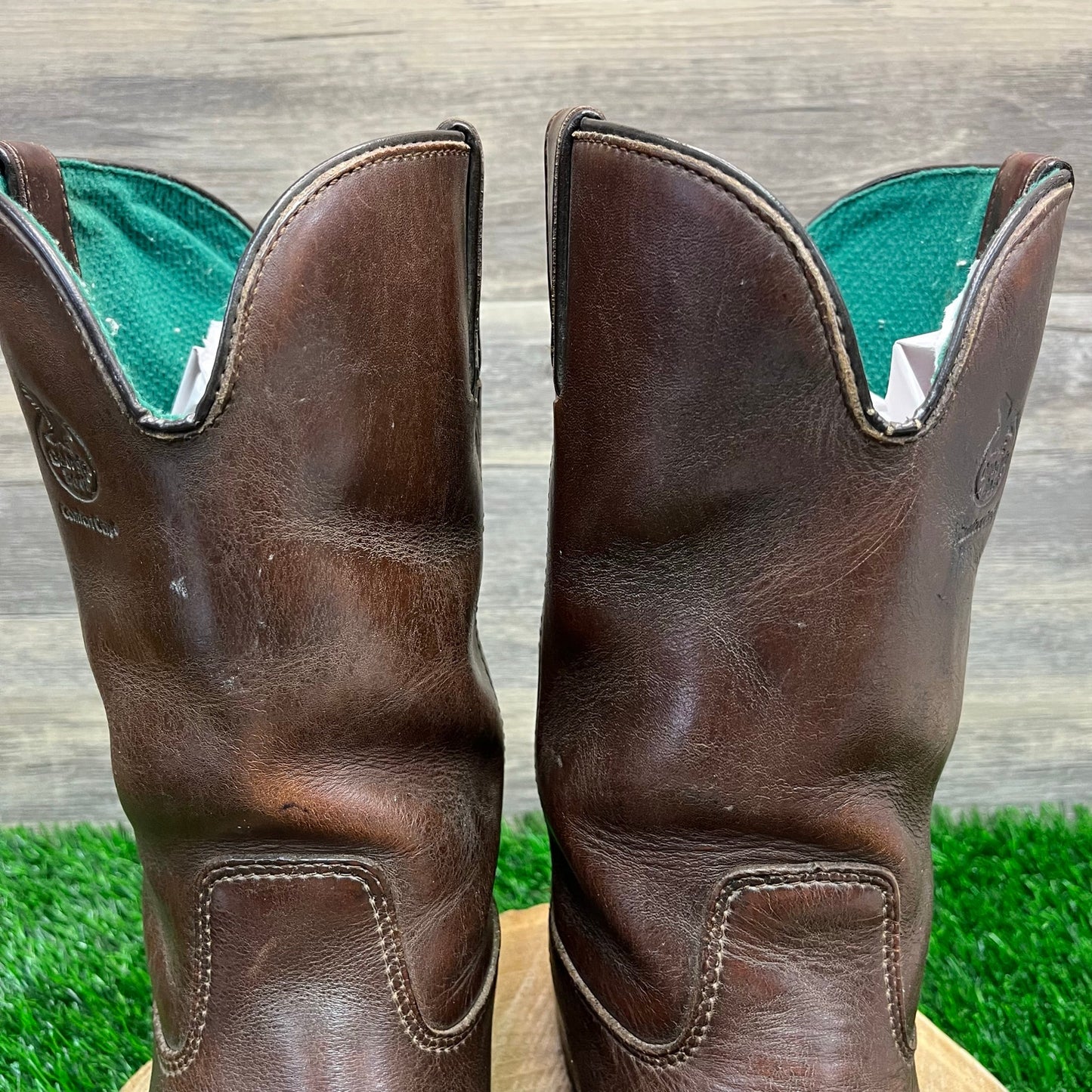 Georgia Boot Men - Size 10.5W - Brown Pull On Cowboy Boots Style G5744