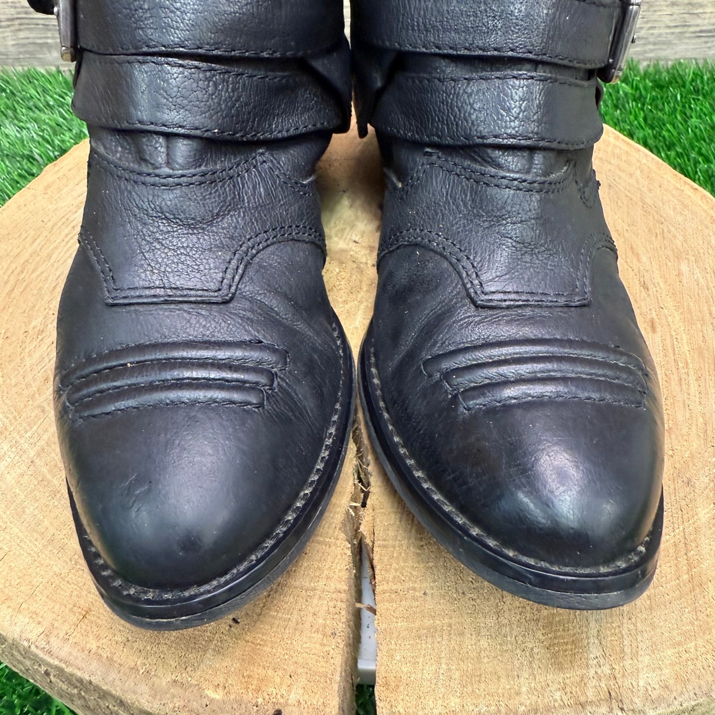 Nine West Women - Size 9M - Black Harness Ankle Boots Style 0913