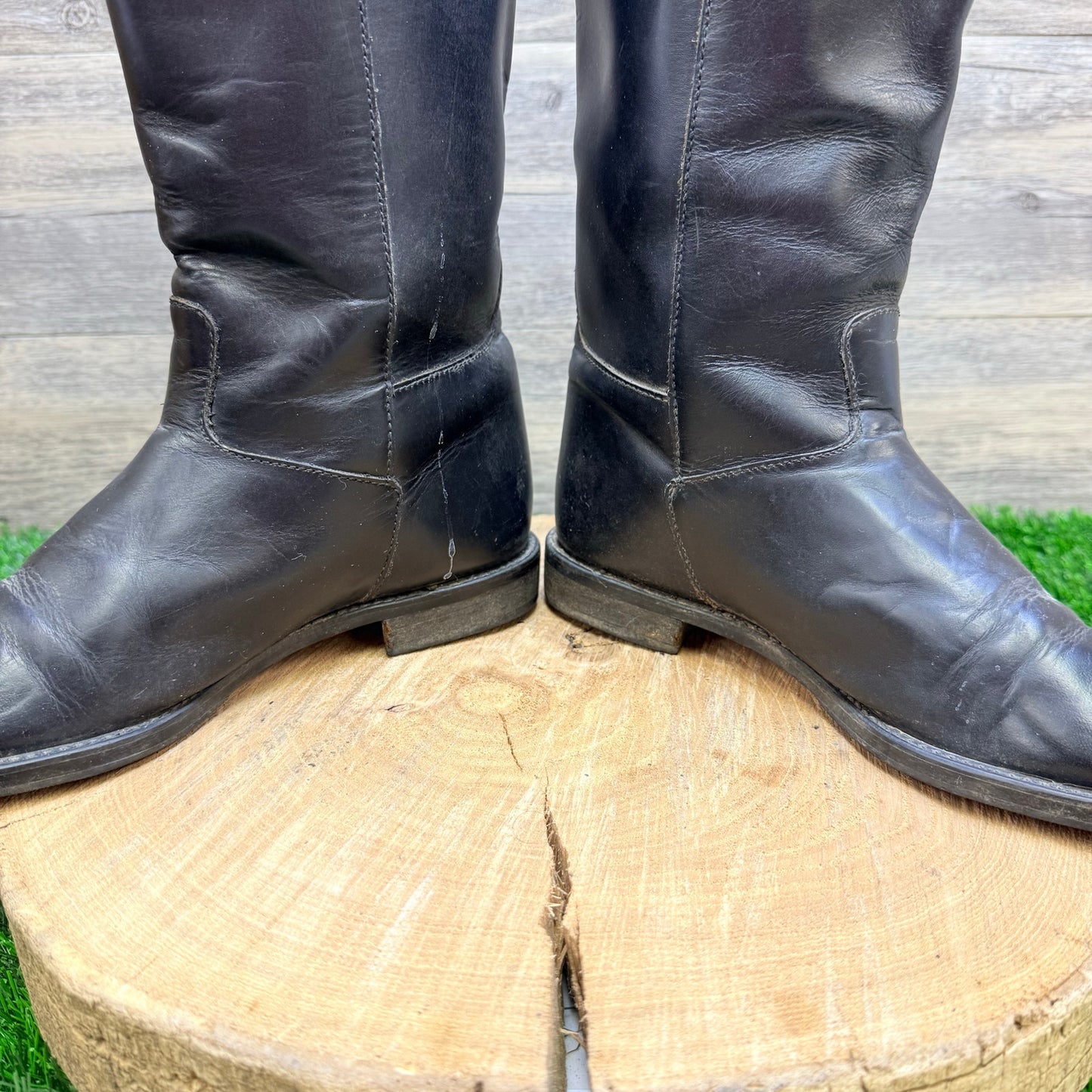 Nine West Women - Size 7M - Black Riding Boots Antonia