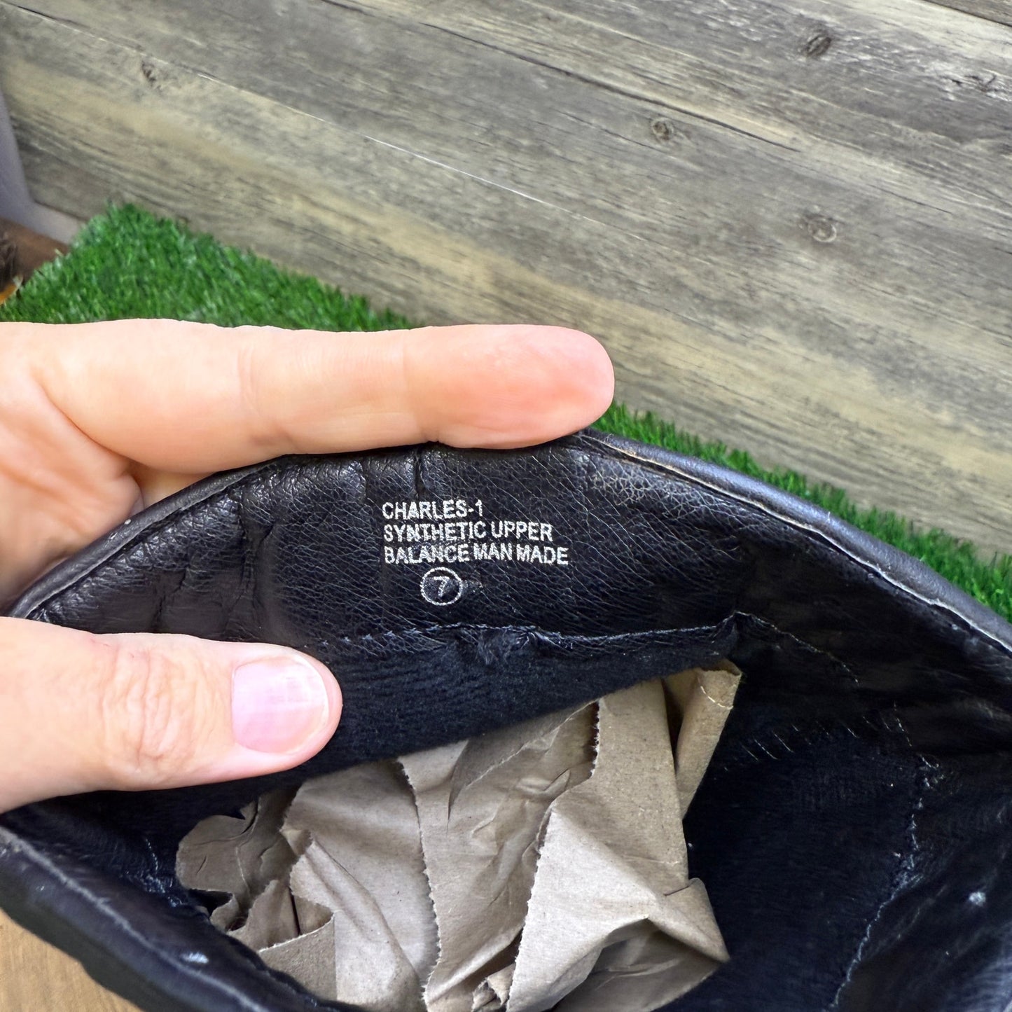 Chase Chloe Women - Size 7 - Black Soft Faux Leather Boots Style Charles-1