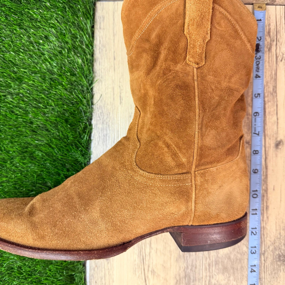 Tecovas Men - Size 11D - Tan Suede The Shane Cowboy Boots 1009