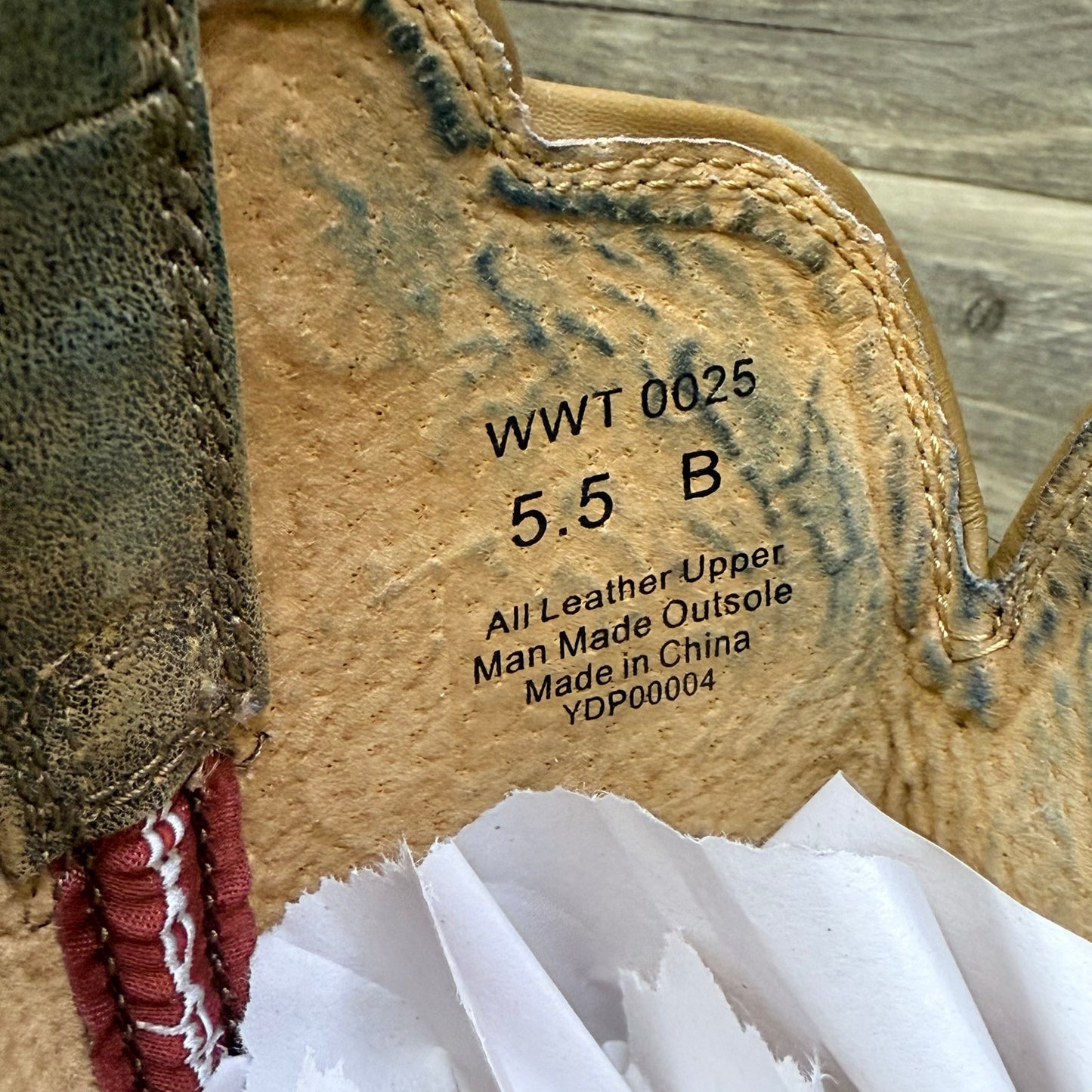 Twisted X Women - Size 5.5B - Bomber Brown Stitched Cowboy Boots WWT0025