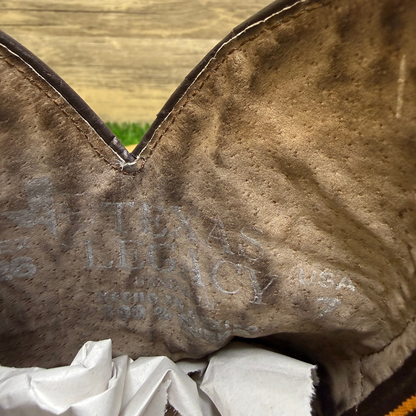 Texas Legacy Youth - Size 7 - Two Tone Brown Square Toe Cowboy Boots