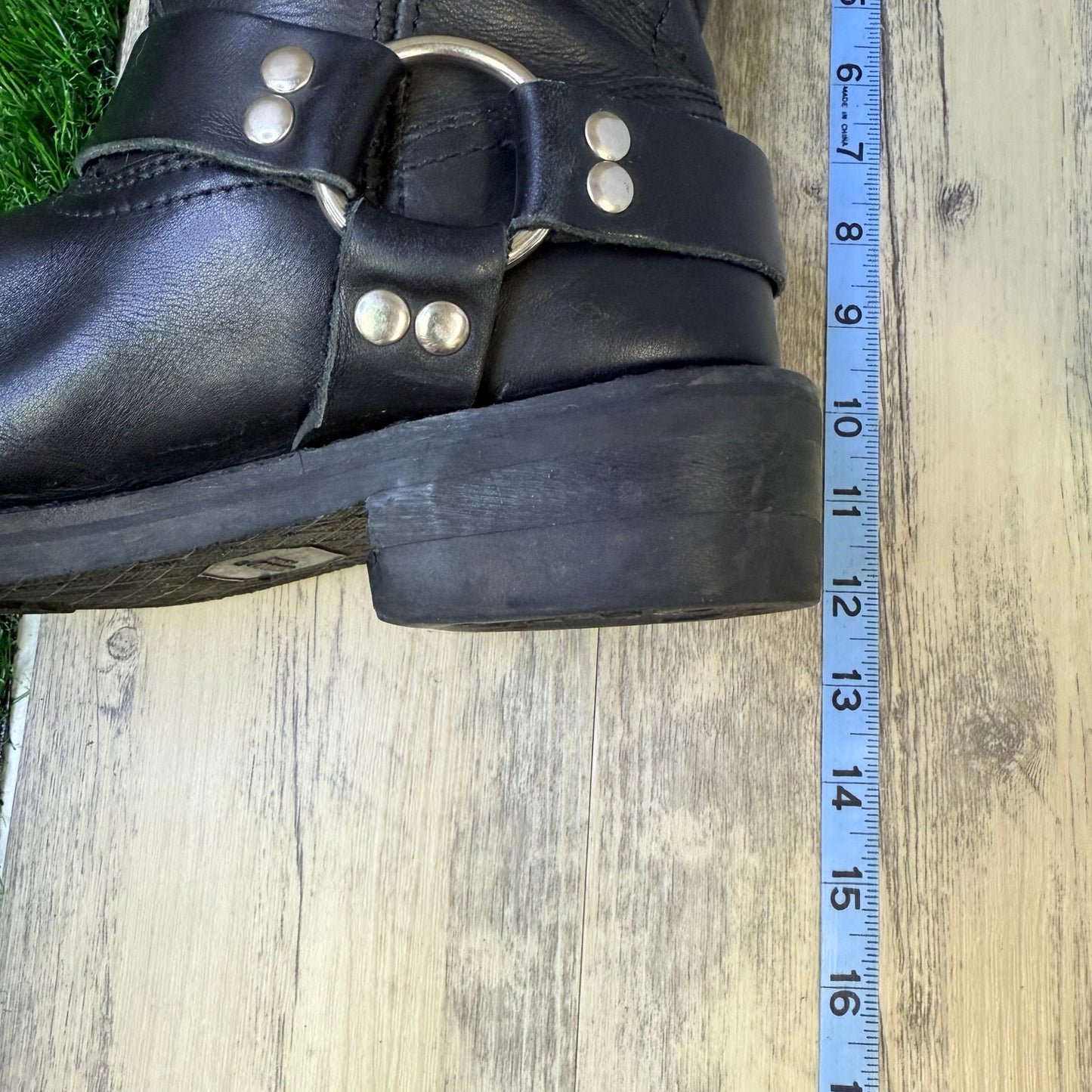 Rhino Men - Size 9M - Black Premium Square Toe Harness Boots P9HR1
