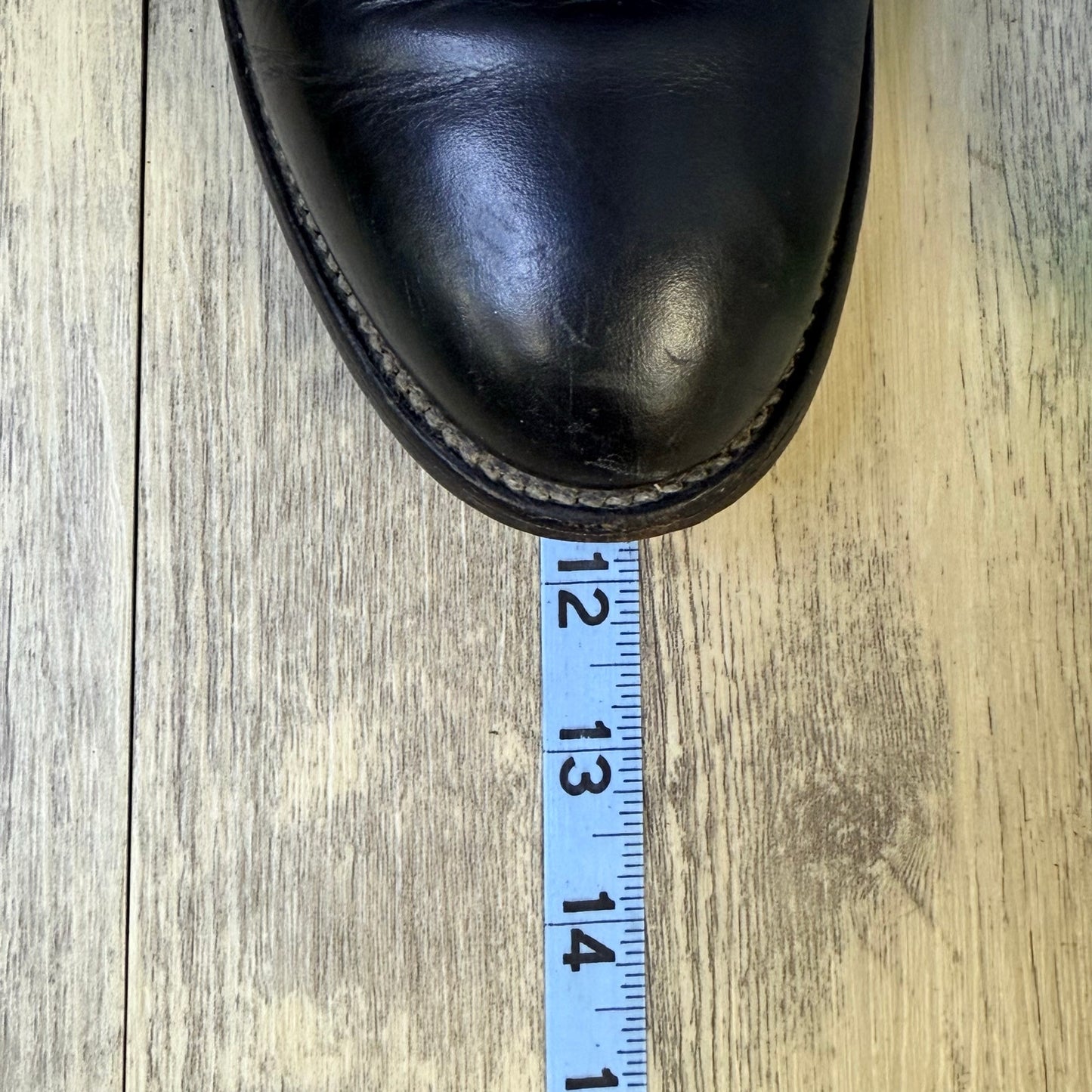 Justin Men - Size 9E - Vintage Black Roper Cowboy Boots 3133