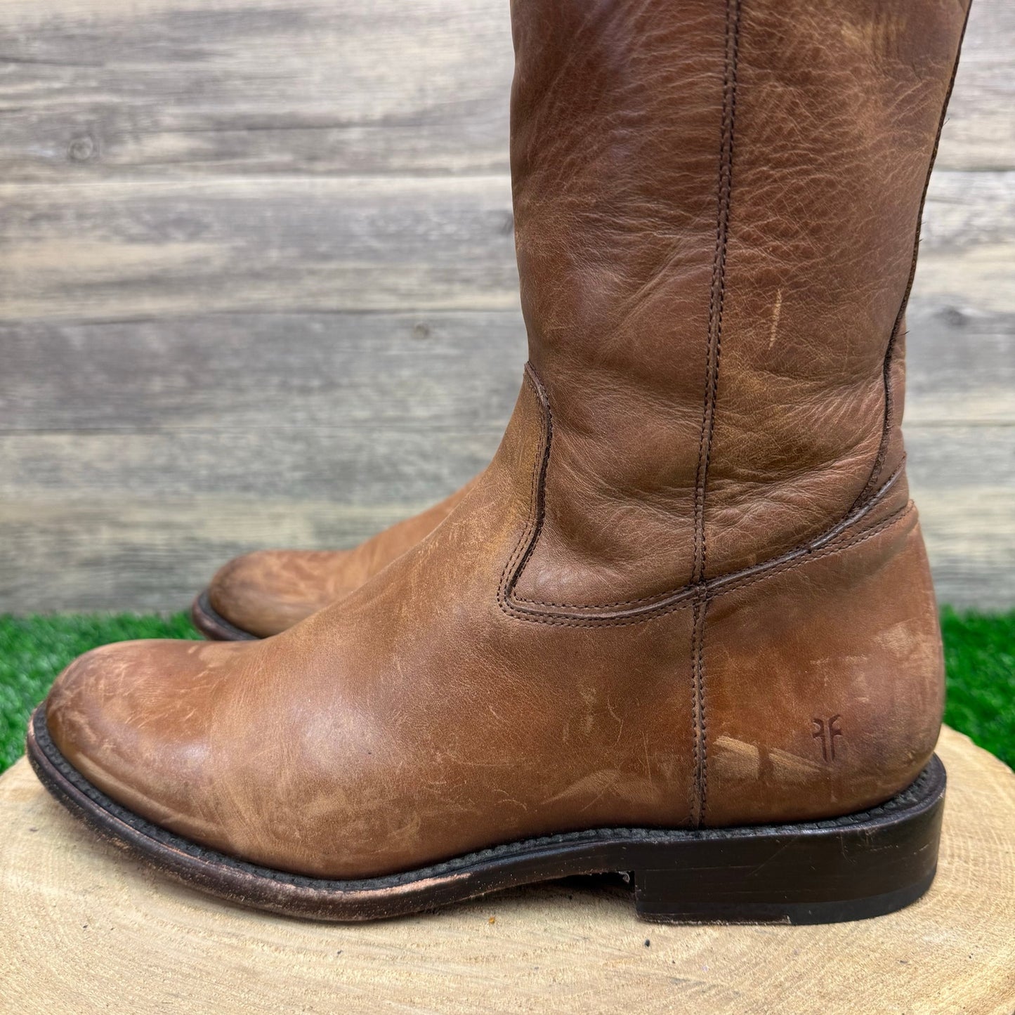 Frye Women - Size 9B - Cognac Jayden Button Riding Boots Melissa 3476095
