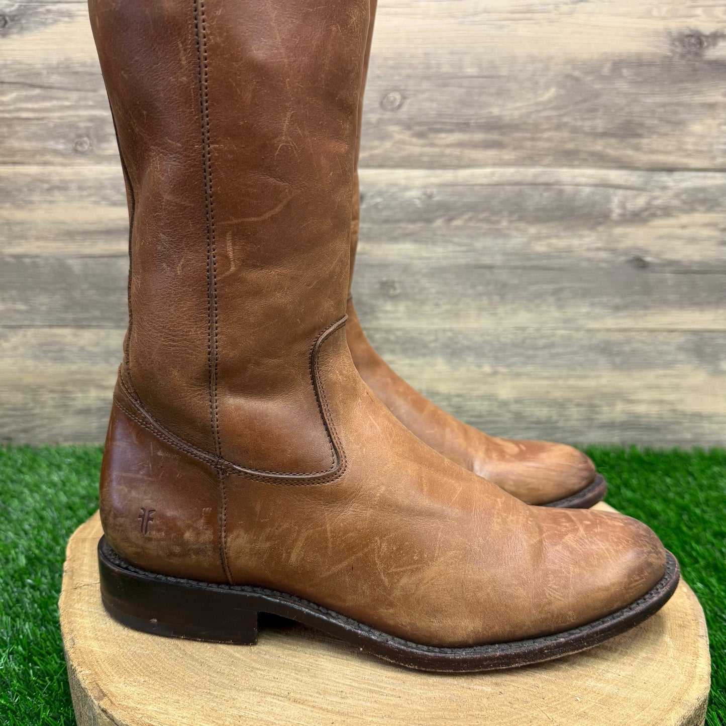 Frye Women - Size 9B - Cognac Jayden Button Riding Boots Melissa 3476095