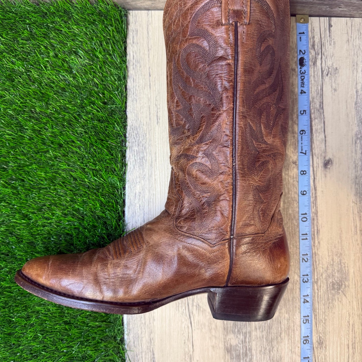 Dan Post Men - Size 8R - Tan Cowboy Boots Style DP2209